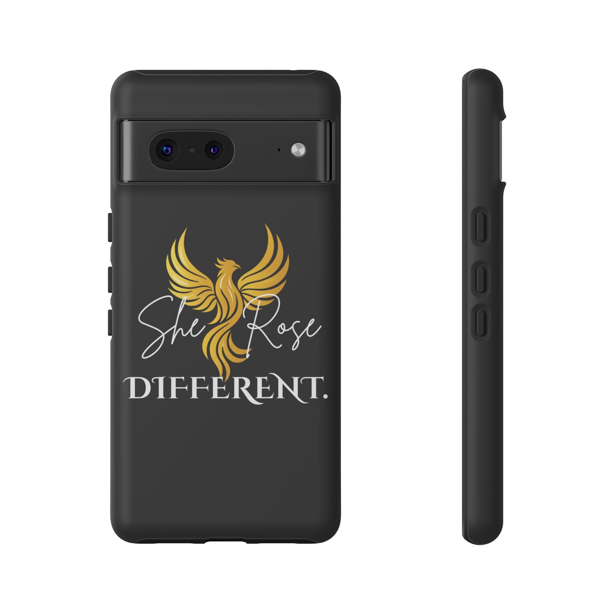 She Rose Different™ Phone Case — Black