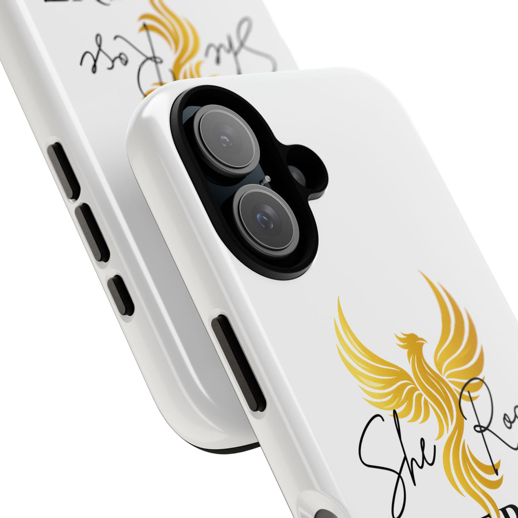 She Rose Different™ Phone Case —  Inspirational Gold Phoenix Design