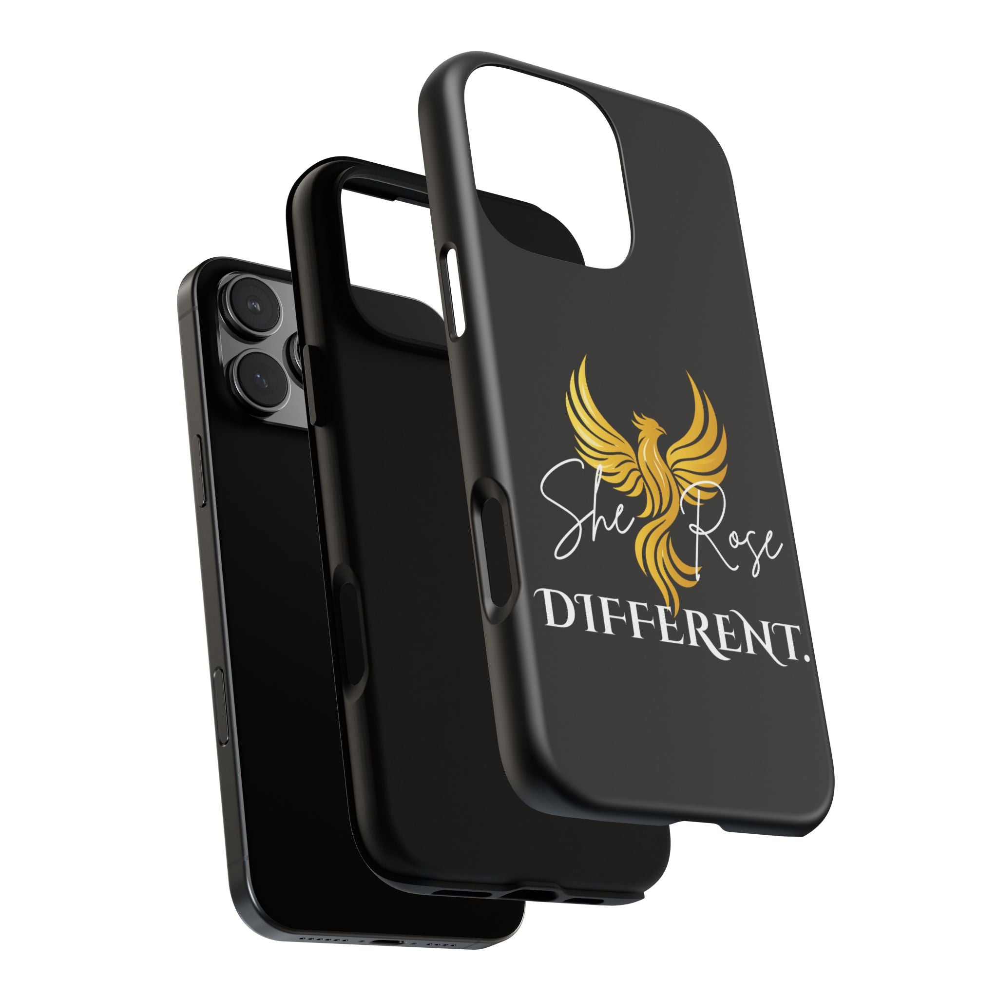 She Rose Different™ Phone Case — Black