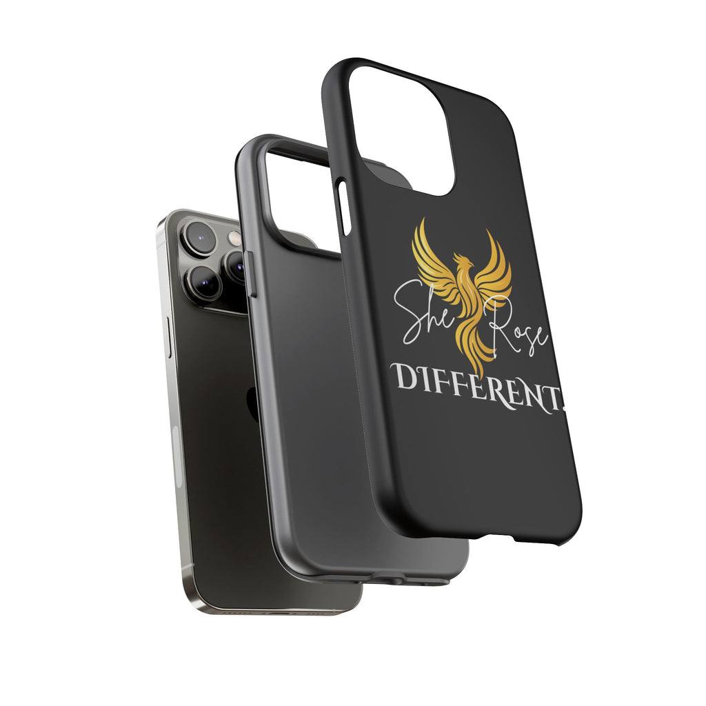 She Rose Different™ Phone Case — Black