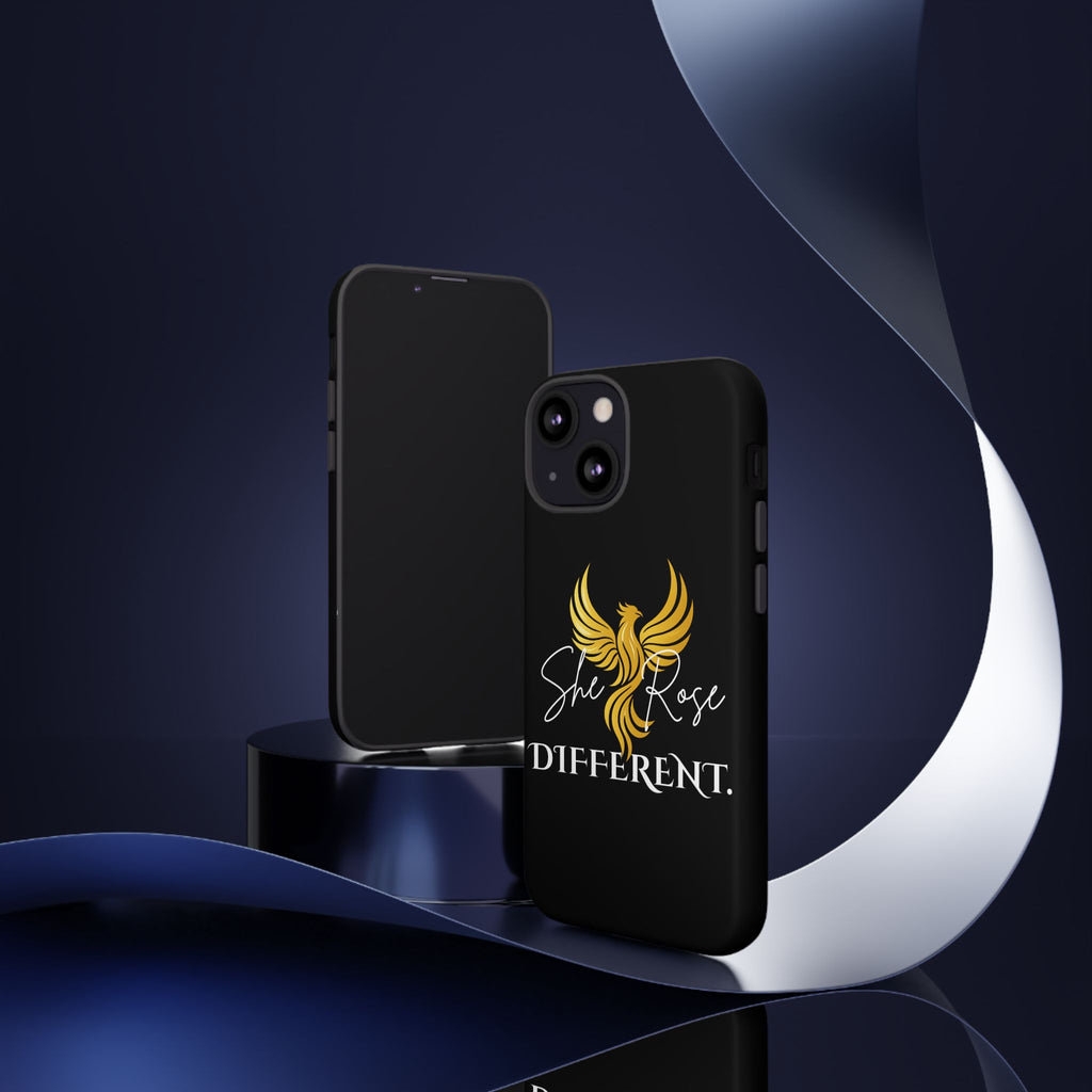 She Rose Different™ Phone Case — Black