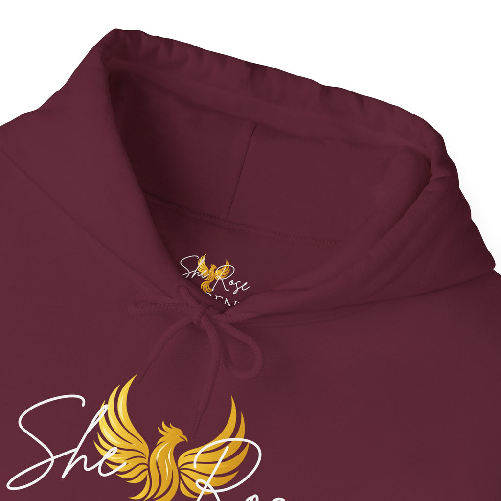 She Rose Different™ Hoodie — Women's Inspirational Sweatshirt