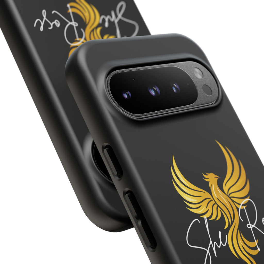 She Rose Different™ Phone Case — Black