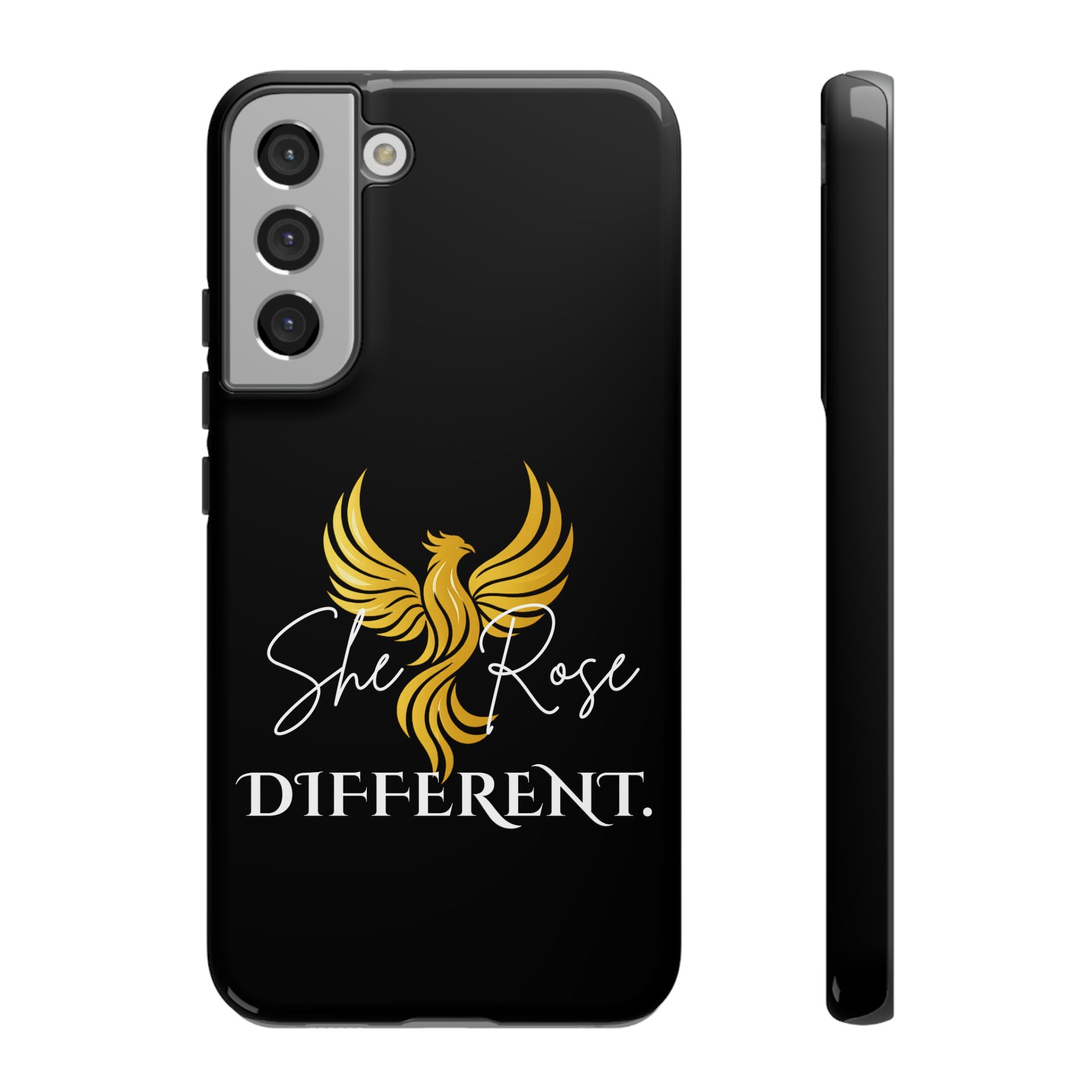 She Rose Different™ Phone Case — Black