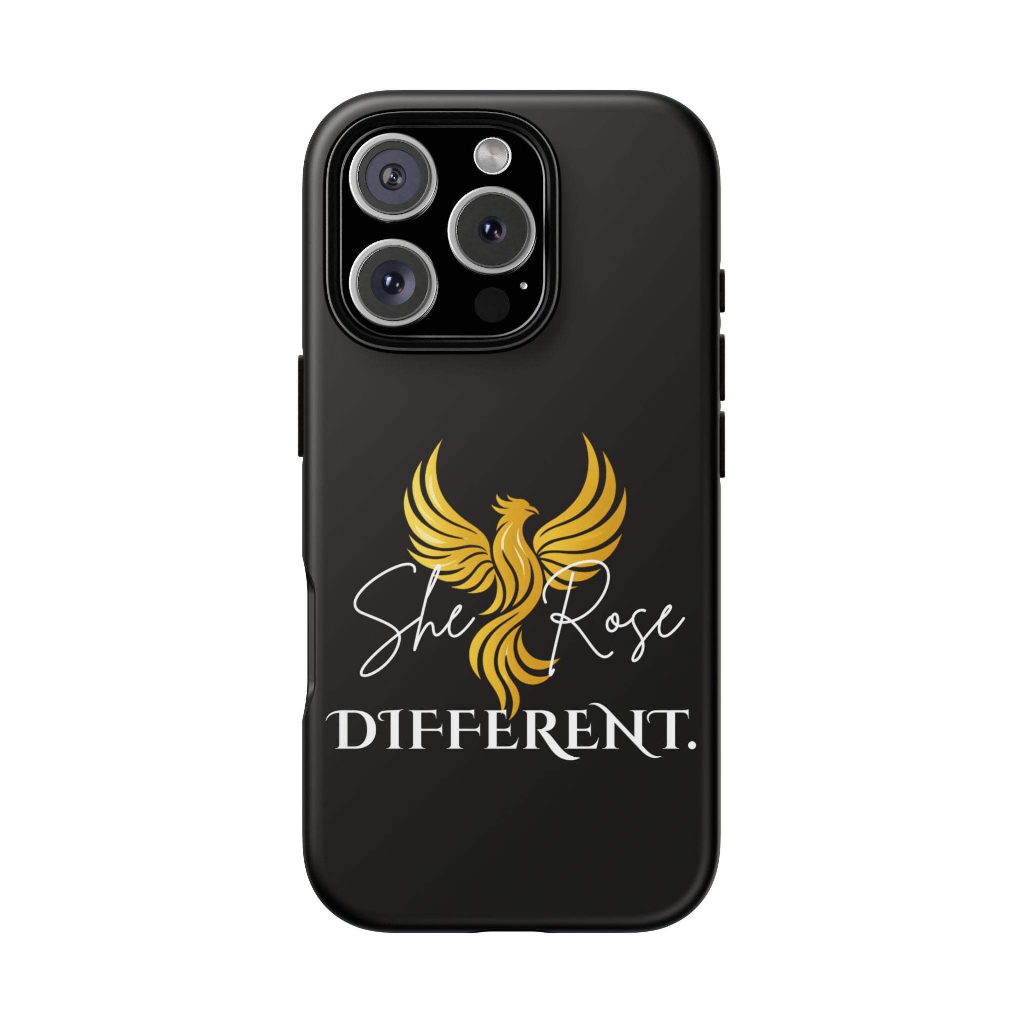 She Rose Different™ Phone Case — Black
