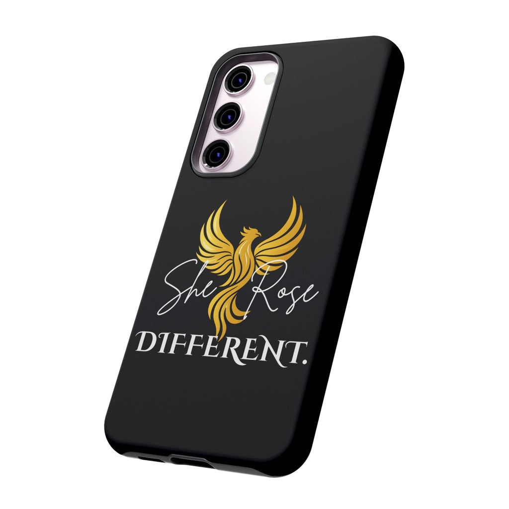 She Rose Different™ Phone Case — Black