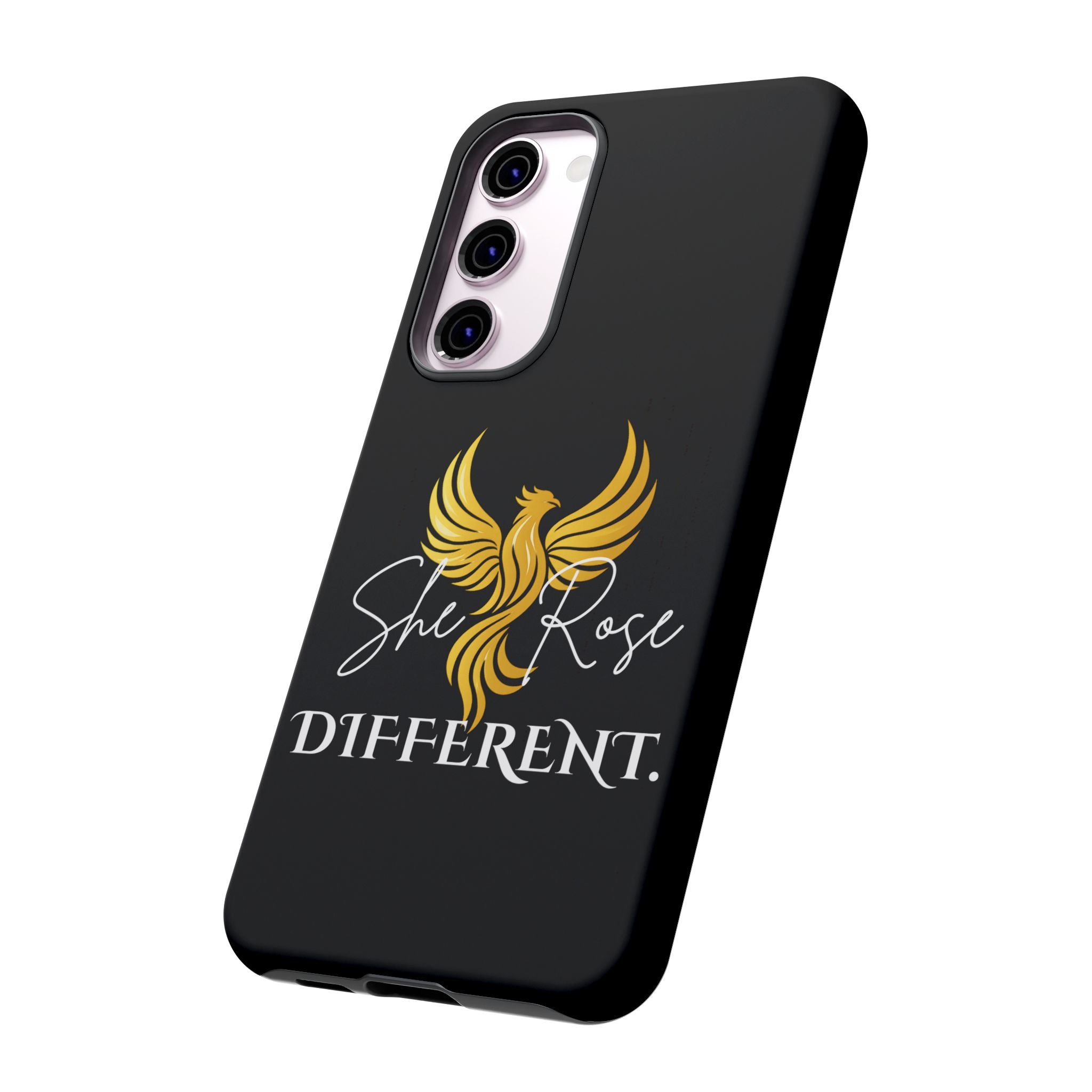 She Rose Different™ Phone Case — Black