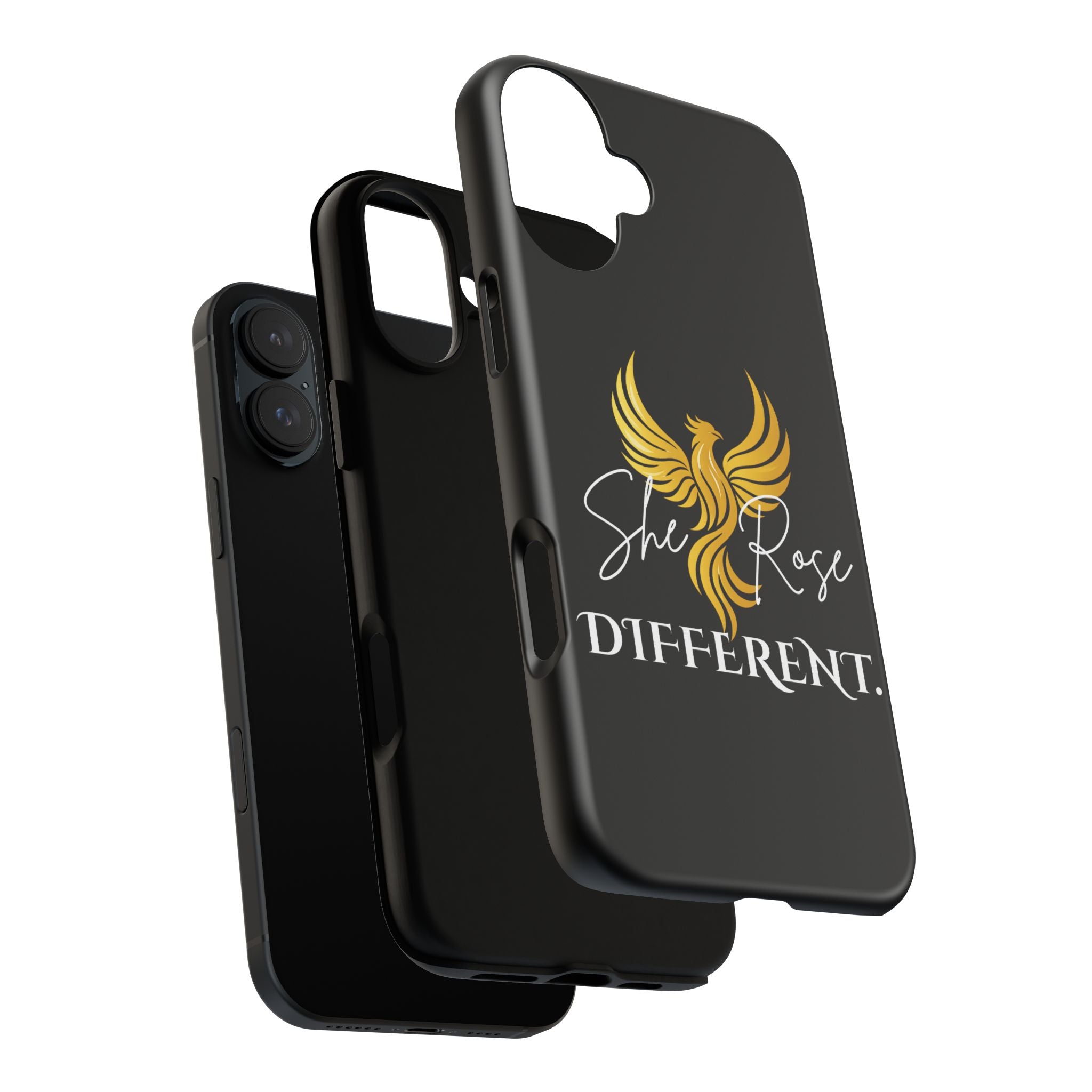 She Rose Different™ Phone Case — Black