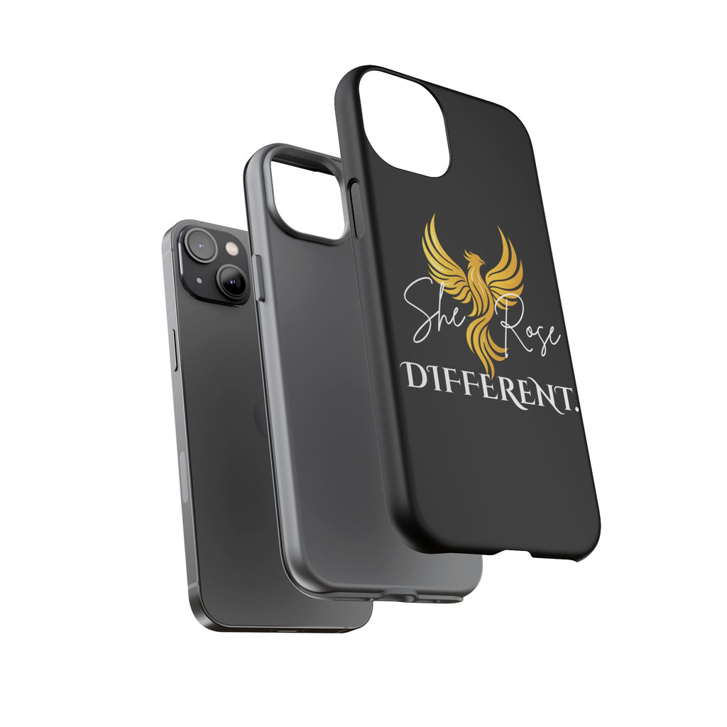 She Rose Different™ Phone Case — Black