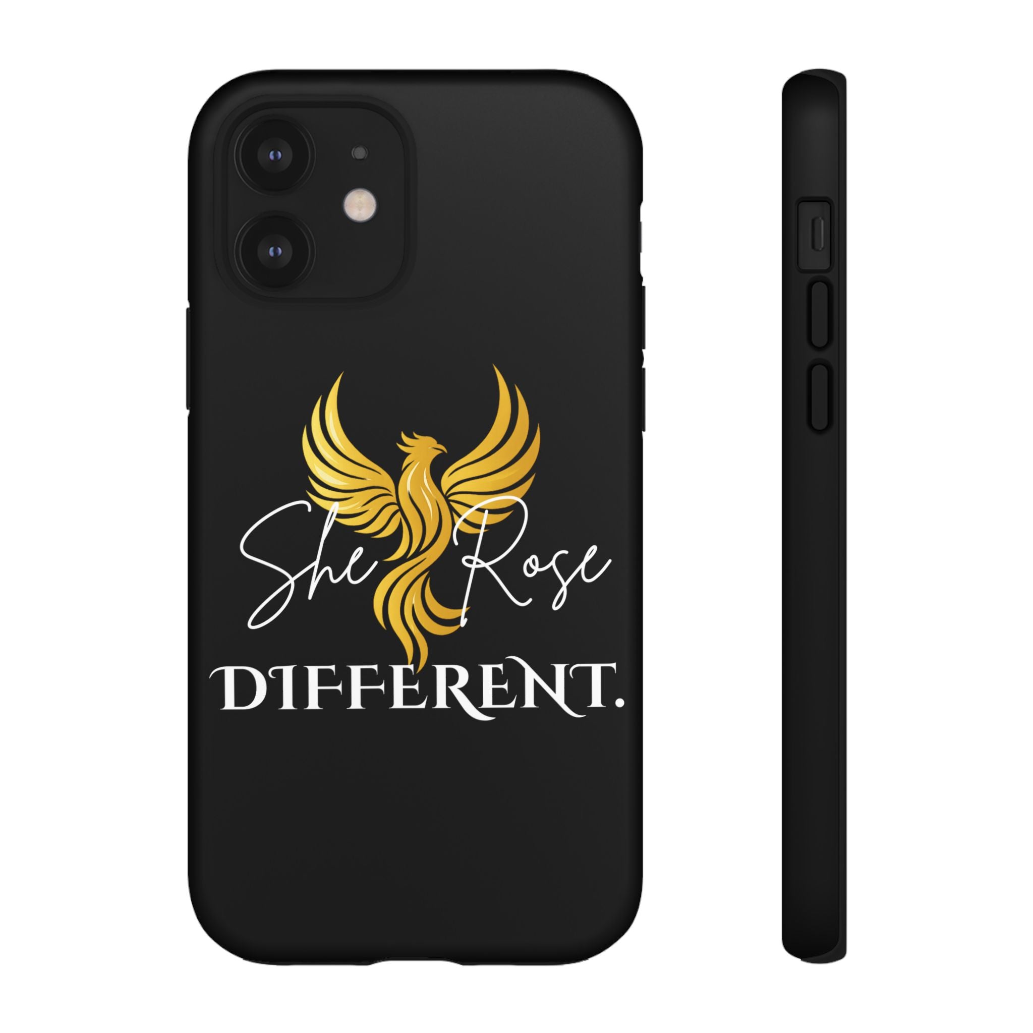 She Rose Different™ Phone Case — Black