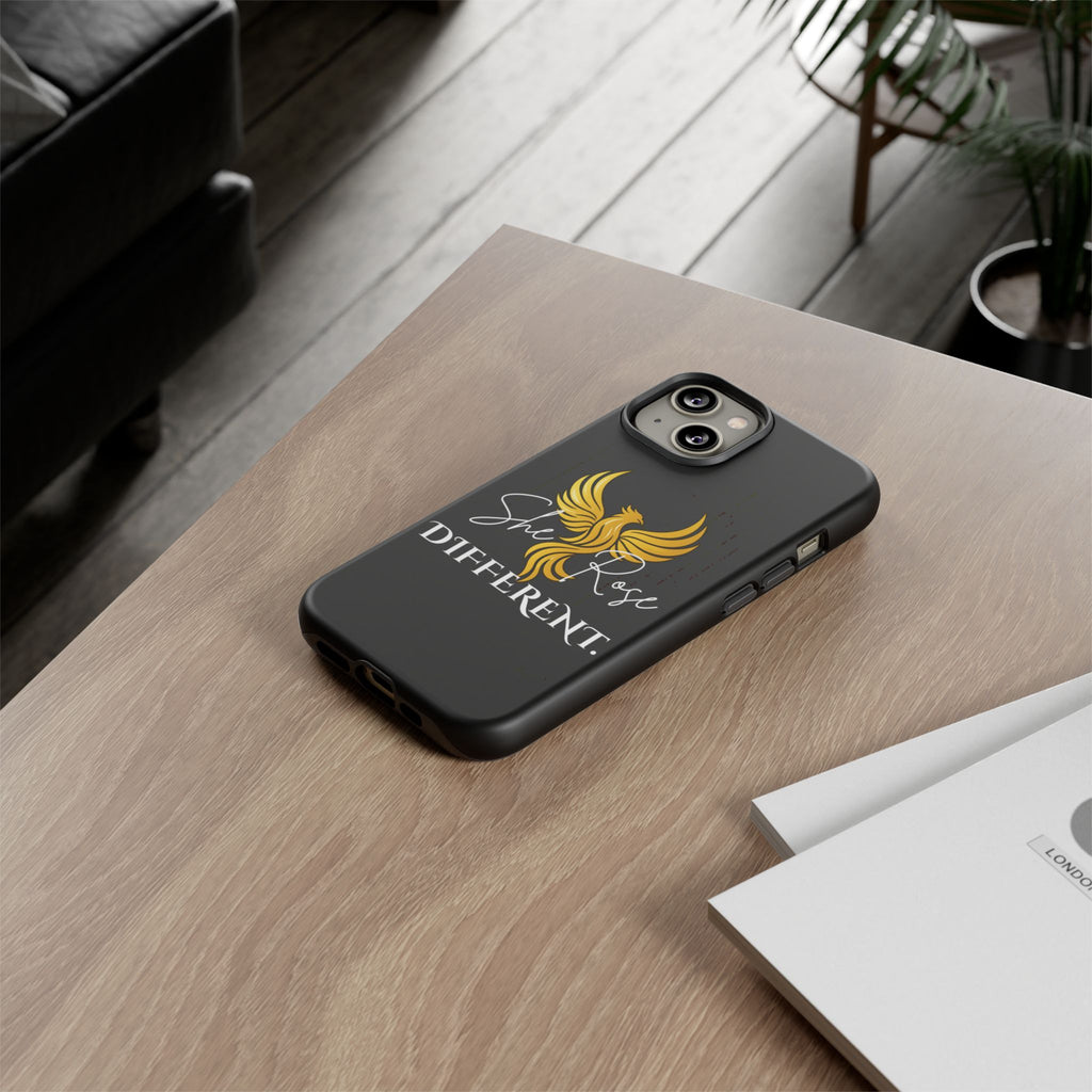 She Rose Different™ Phone Case — Black