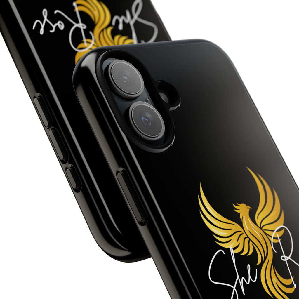 She Rose Different™ Phone Case — Black