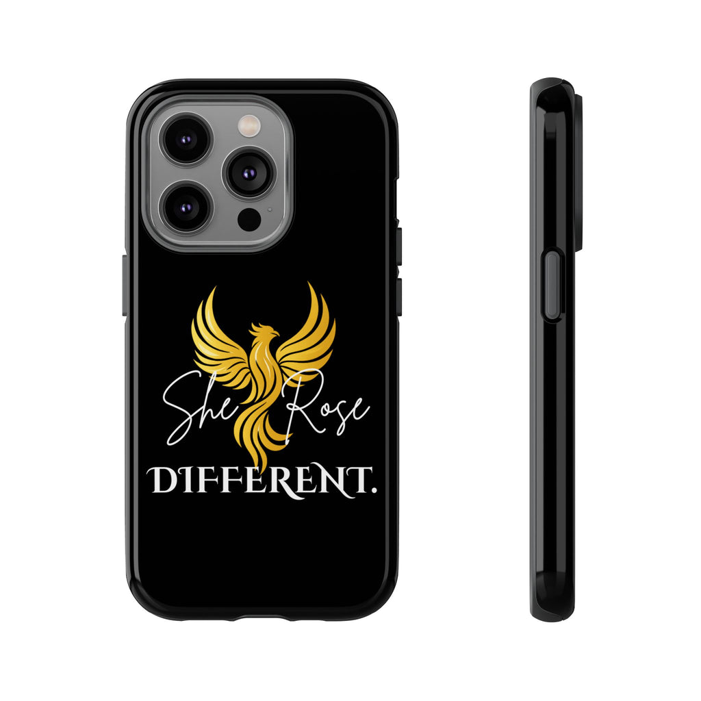 She Rose Different™ Phone Case — Black
