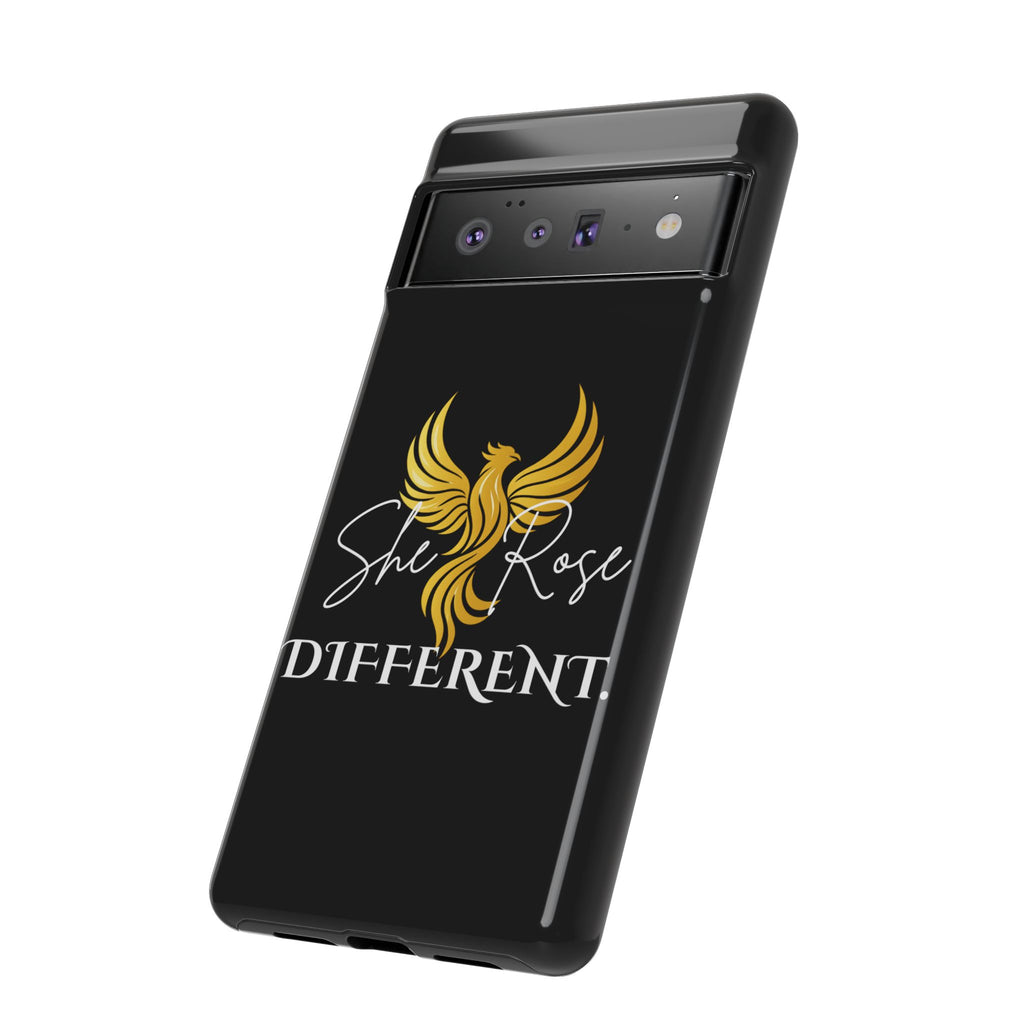 She Rose Different™ Phone Case — Black