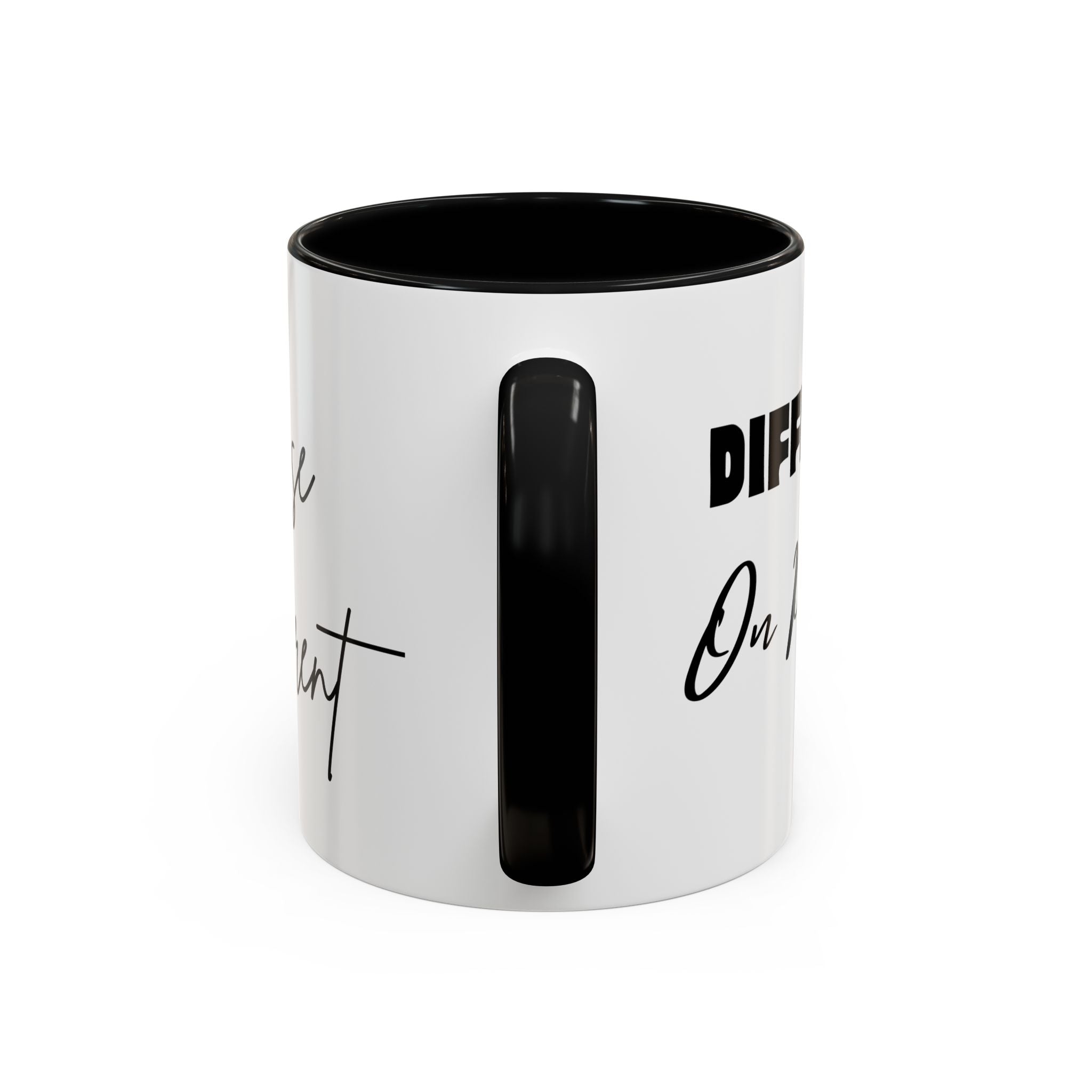 Rise Different™ Accent Coffee Mug — Inspirational Phoenix Coffee Cup (11 oz)