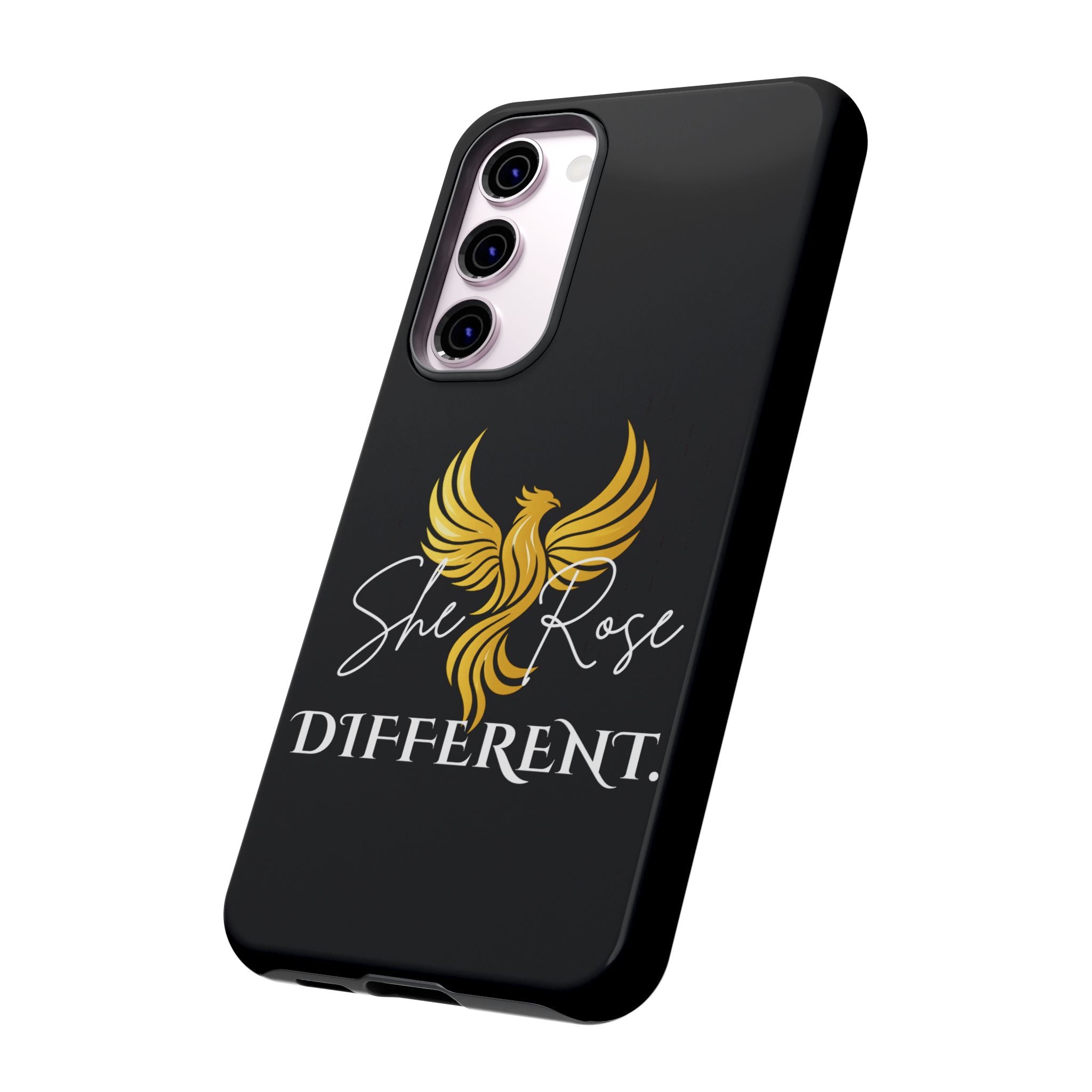 She Rose Different™ Phone Case — Black