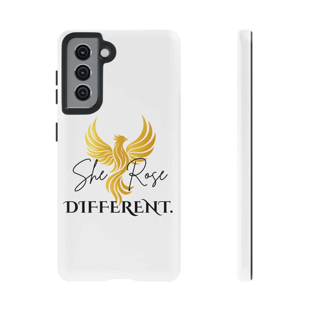 She Rose Different™ Phone Case —  Inspirational Gold Phoenix Design