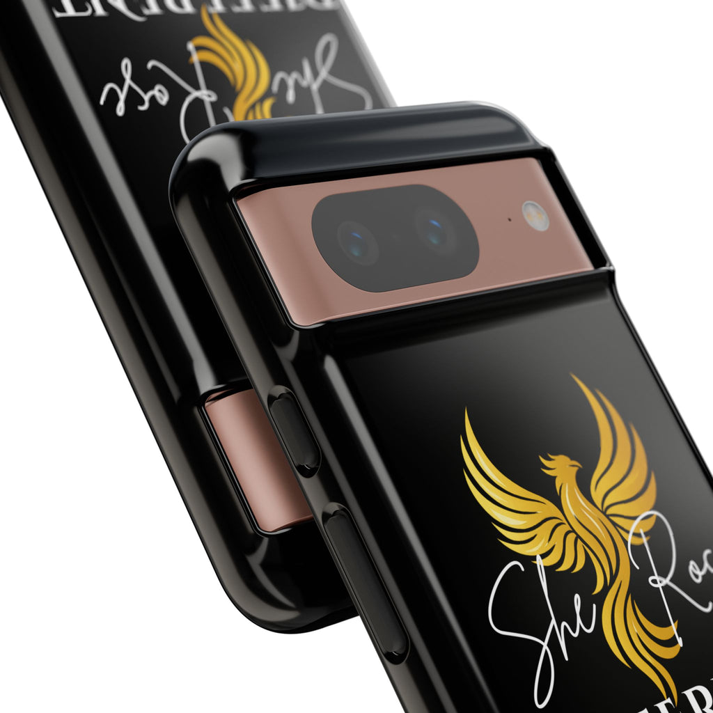 She Rose Different™ Phone Case — Black