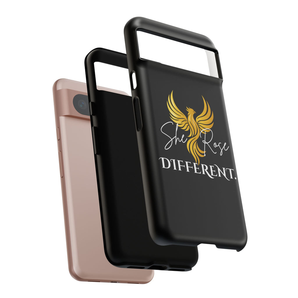 She Rose Different™ Phone Case — Black