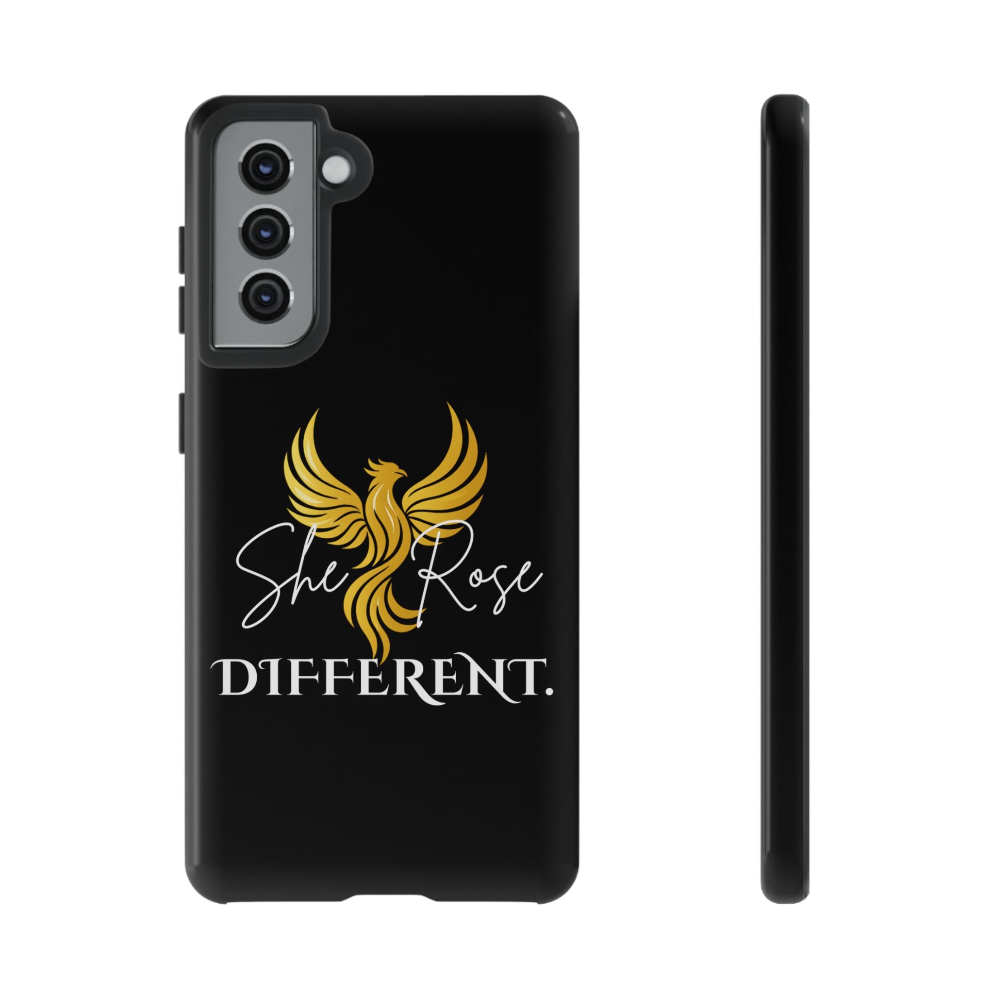 She Rose Different™ Phone Case — Black