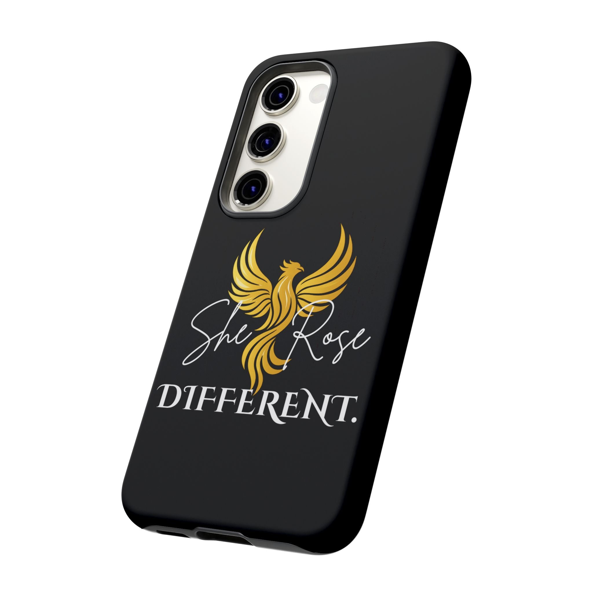 She Rose Different™ Phone Case — Black