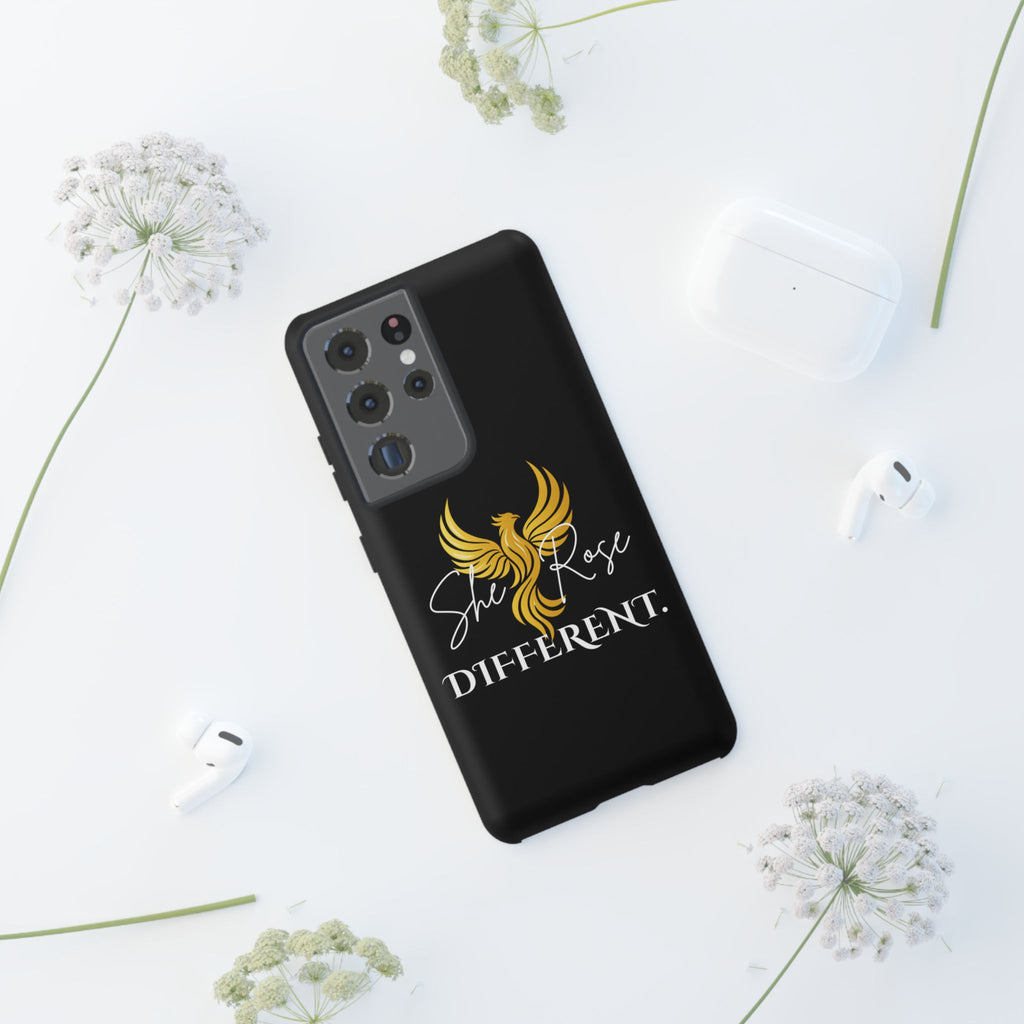 She Rose Different™ Phone Case — Black