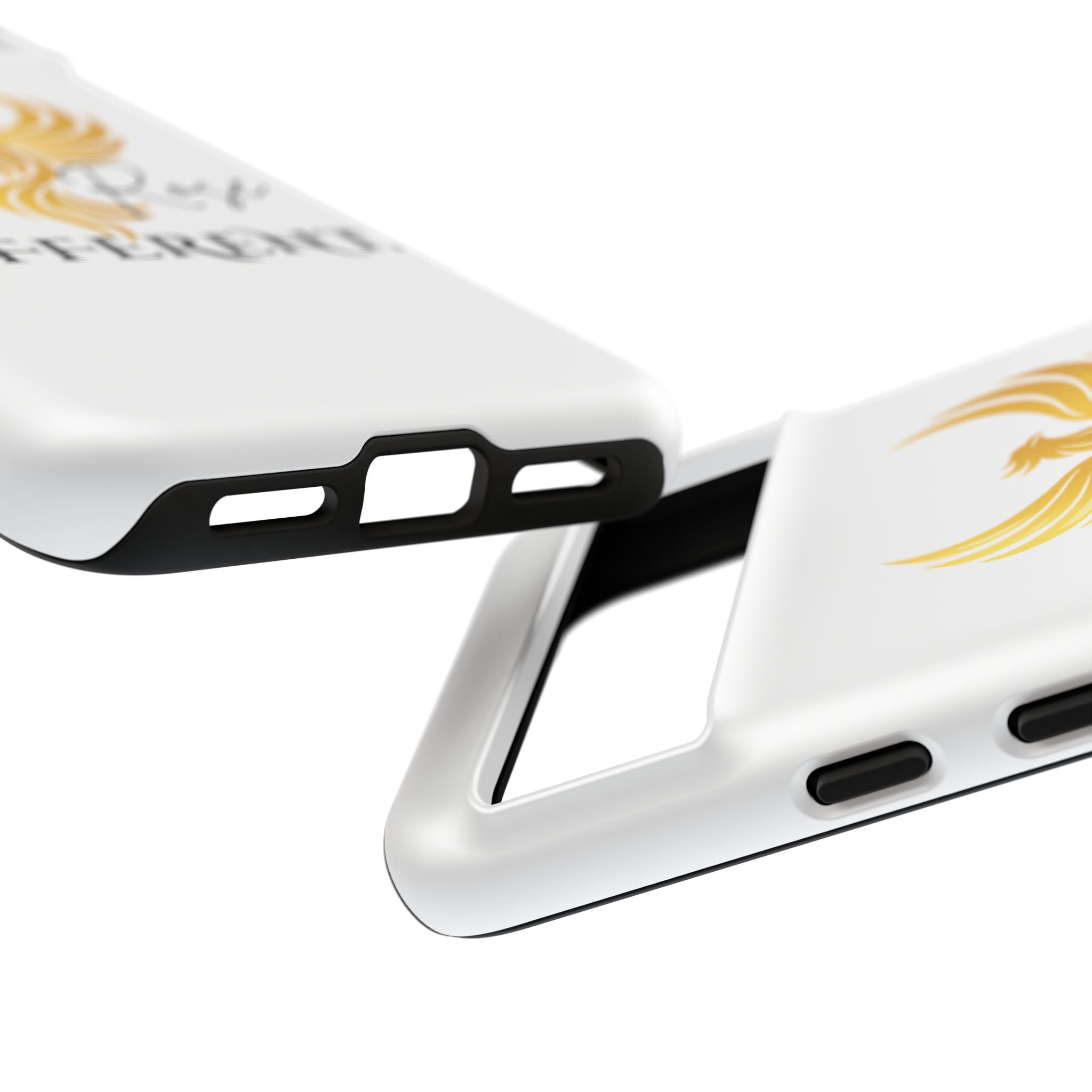 She Rose Different™ Phone Case —  Inspirational Gold Phoenix Design