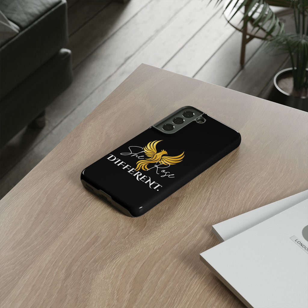 She Rose Different™ Phone Case — Black