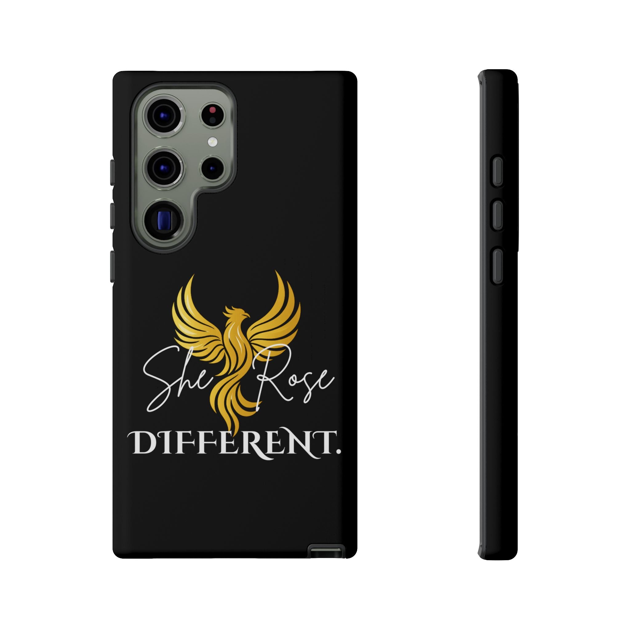 She Rose Different™ Phone Case — Black
