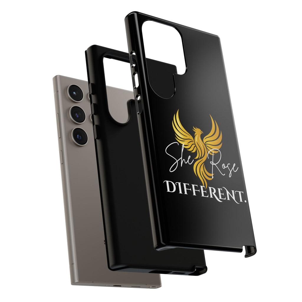She Rose Different™ Phone Case — Black