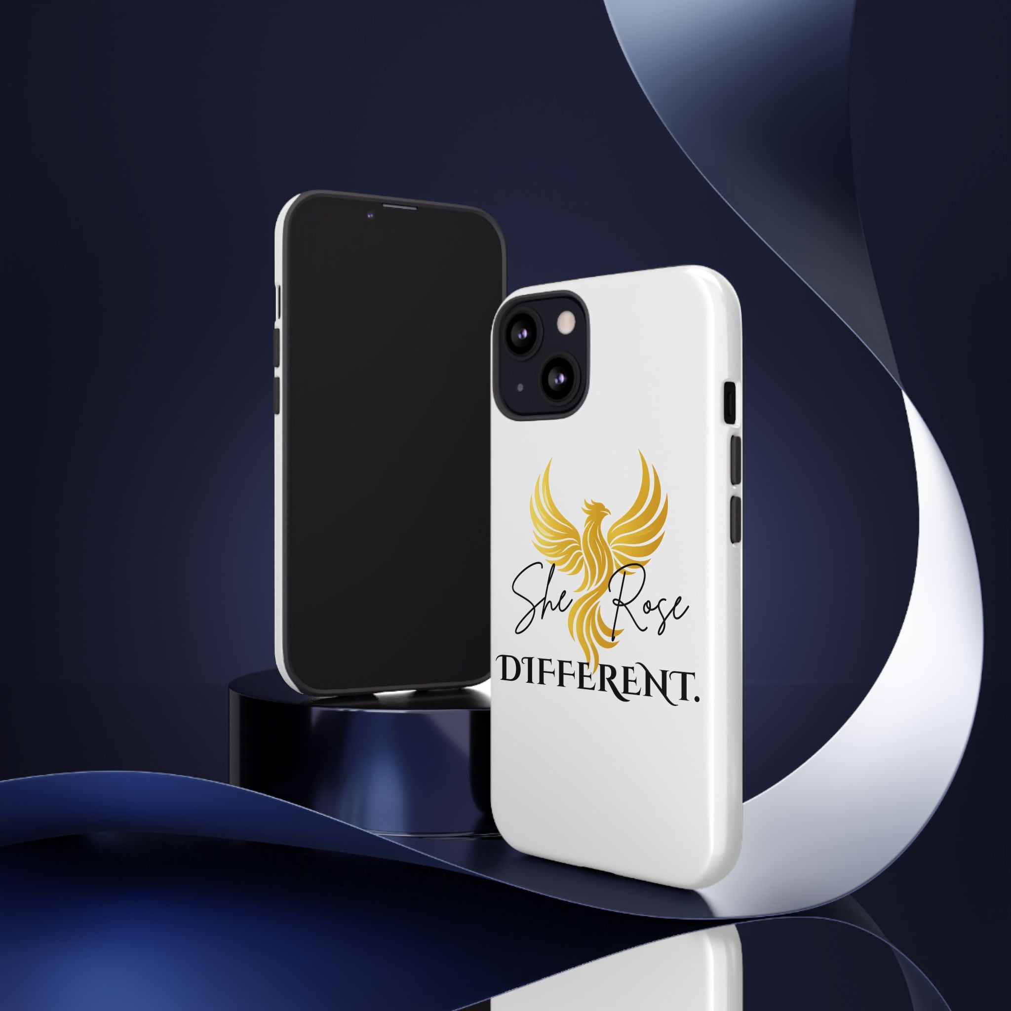 She Rose Different™ Phone Case —  Inspirational Gold Phoenix Design