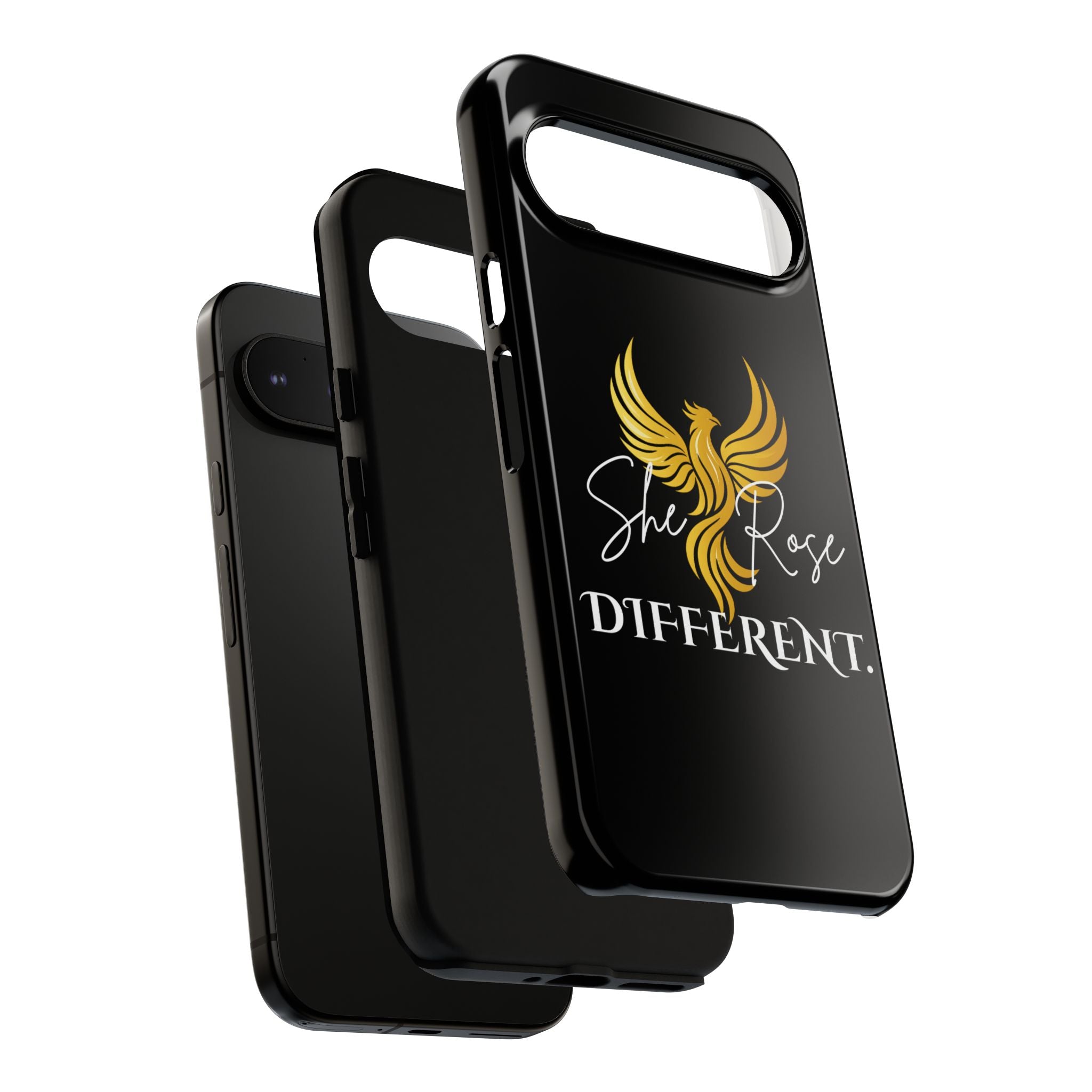She Rose Different™ Phone Case — Black