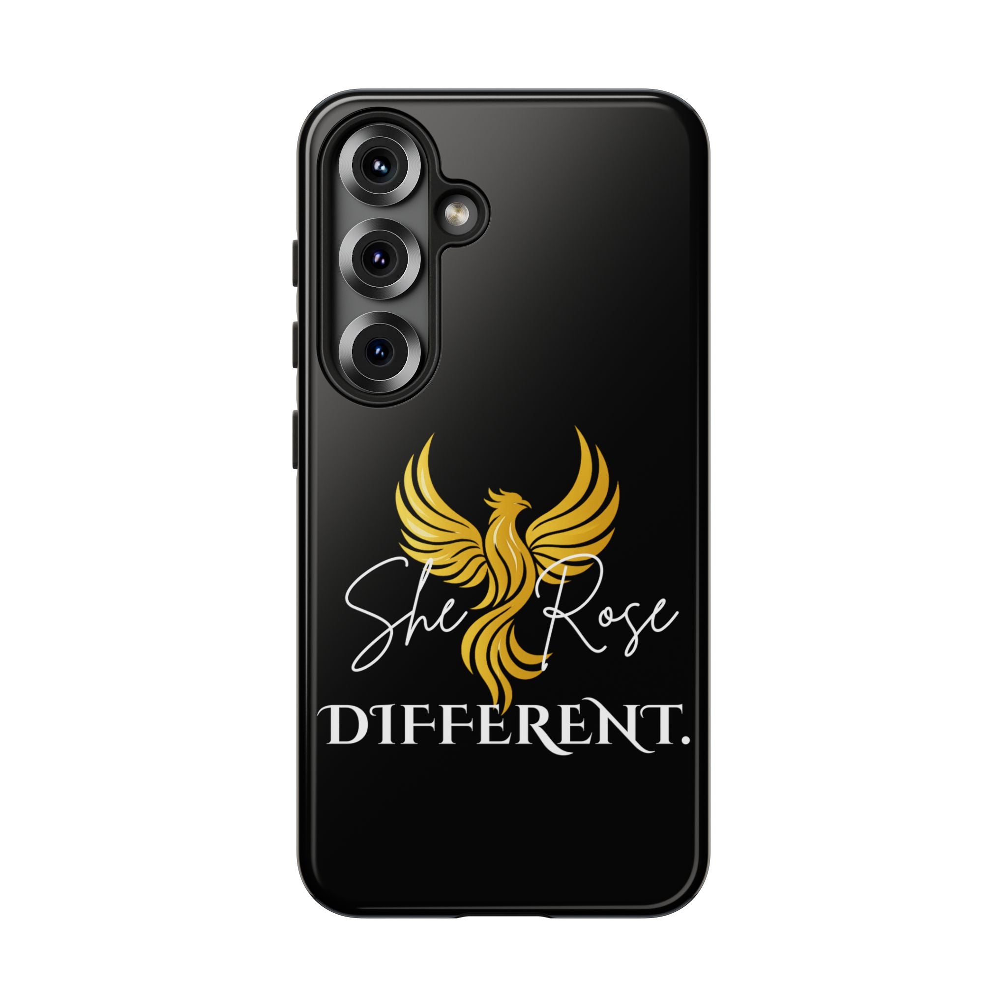 She Rose Different™ Phone Case — Black
