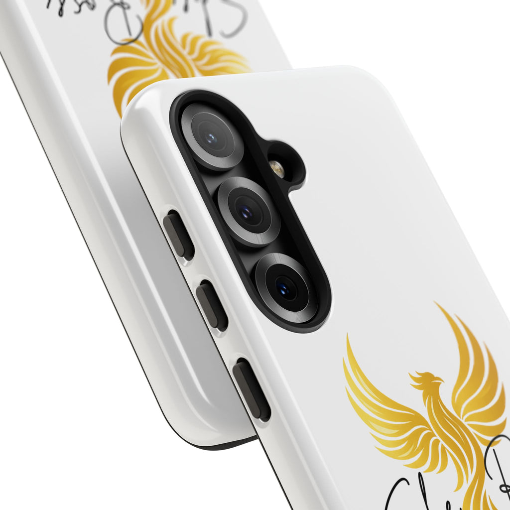 She Rose Different™ Phone Case —  Inspirational Gold Phoenix Design