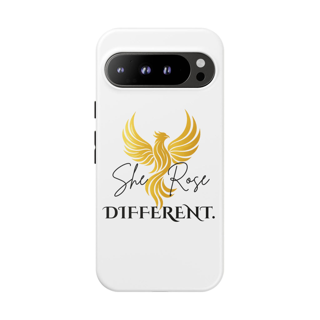 She Rose Different™ Phone Case —  Inspirational Gold Phoenix Design