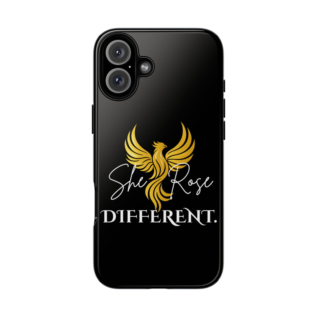 She Rose Different™ Phone Case — Black