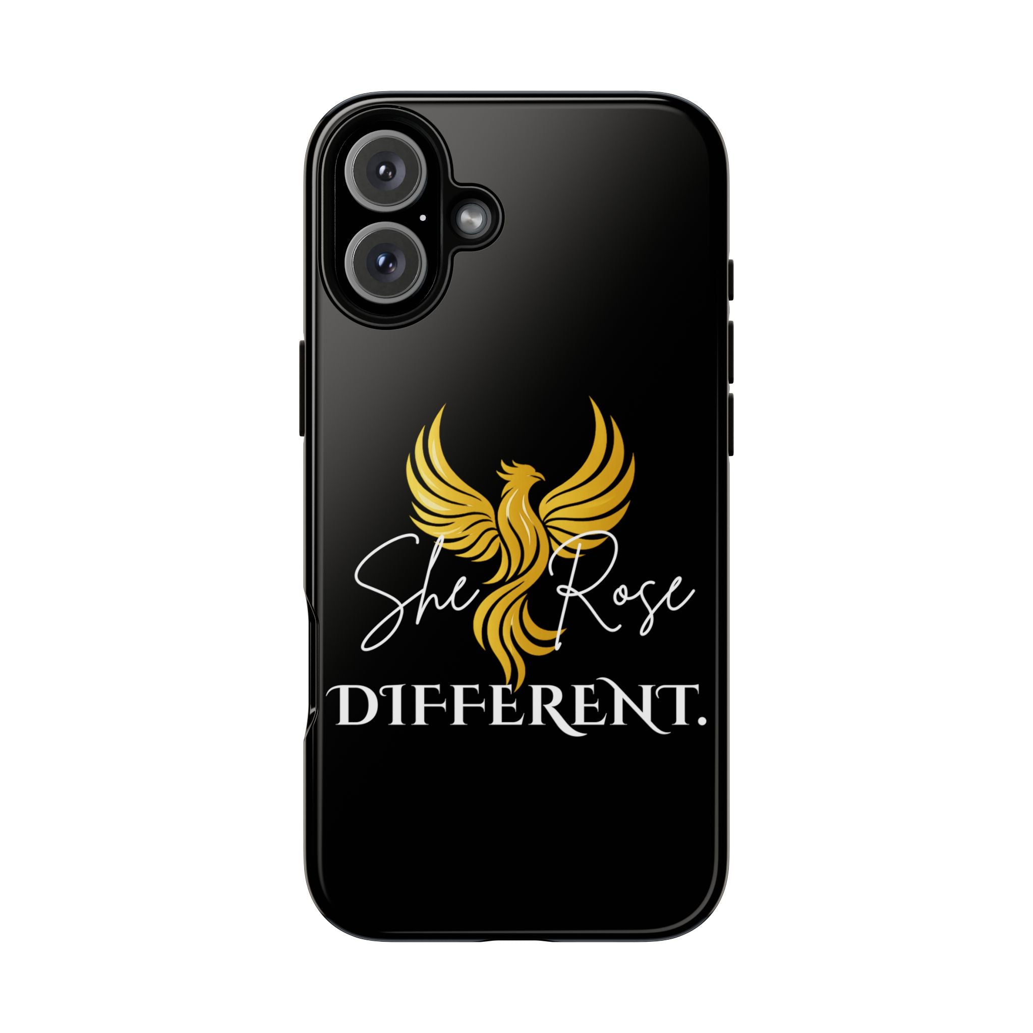 She Rose Different™ Phone Case — Black