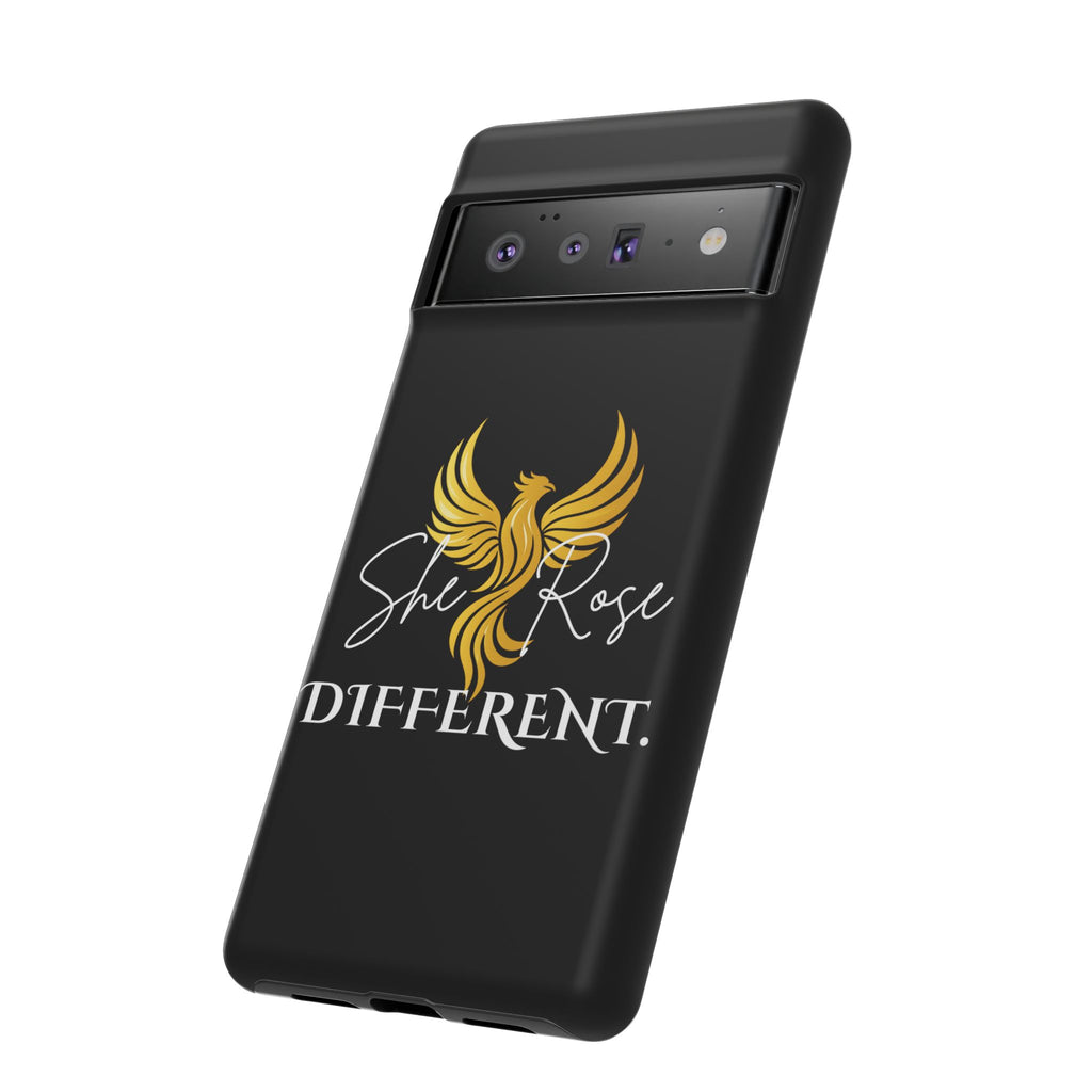 She Rose Different™ Phone Case — Black