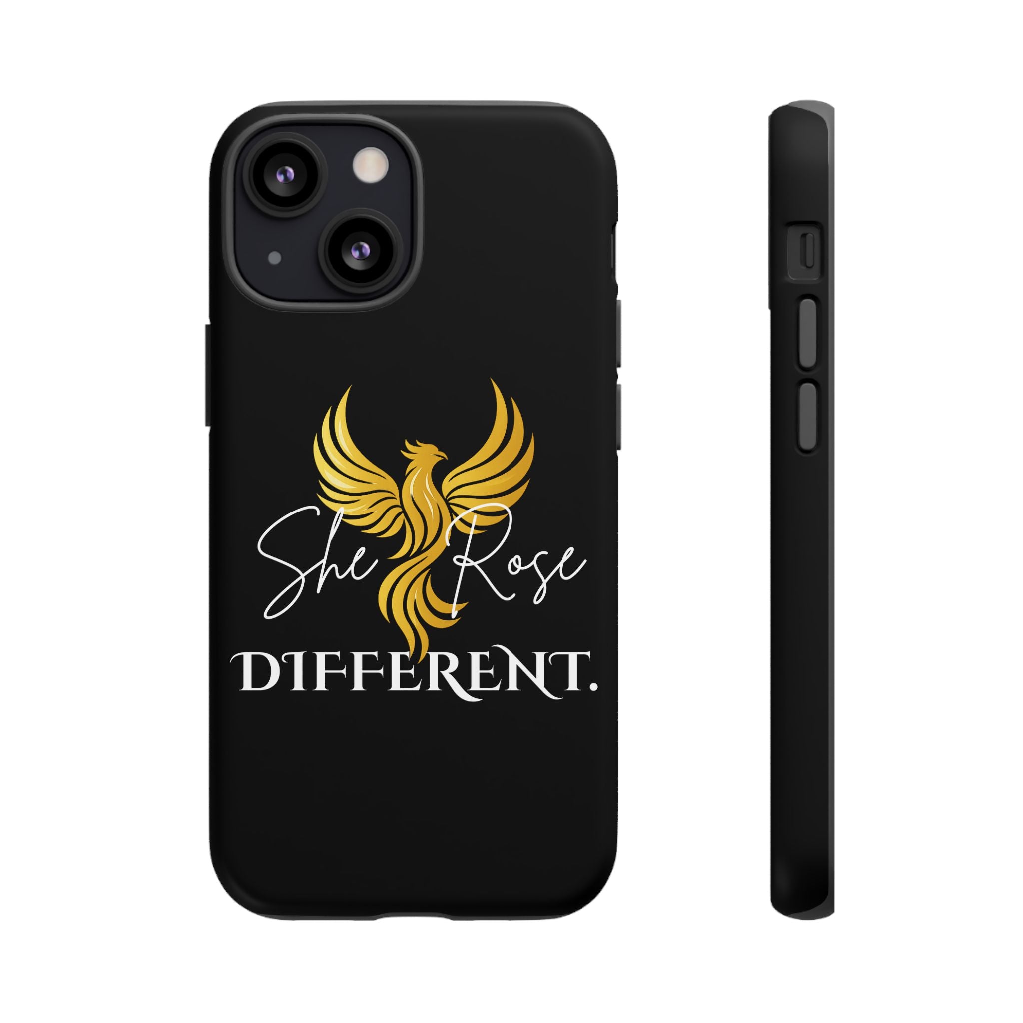 She Rose Different™ Phone Case — Black