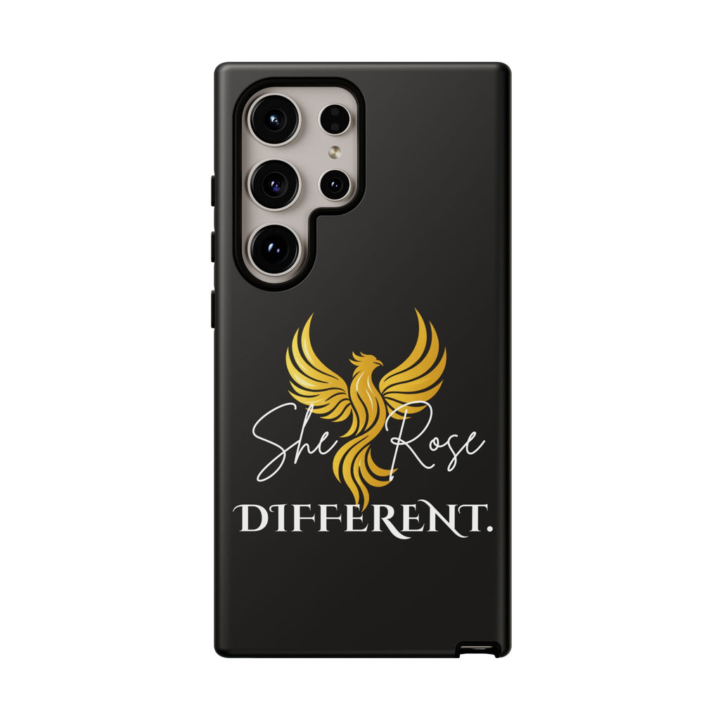 She Rose Different™ Phone Case — Black
