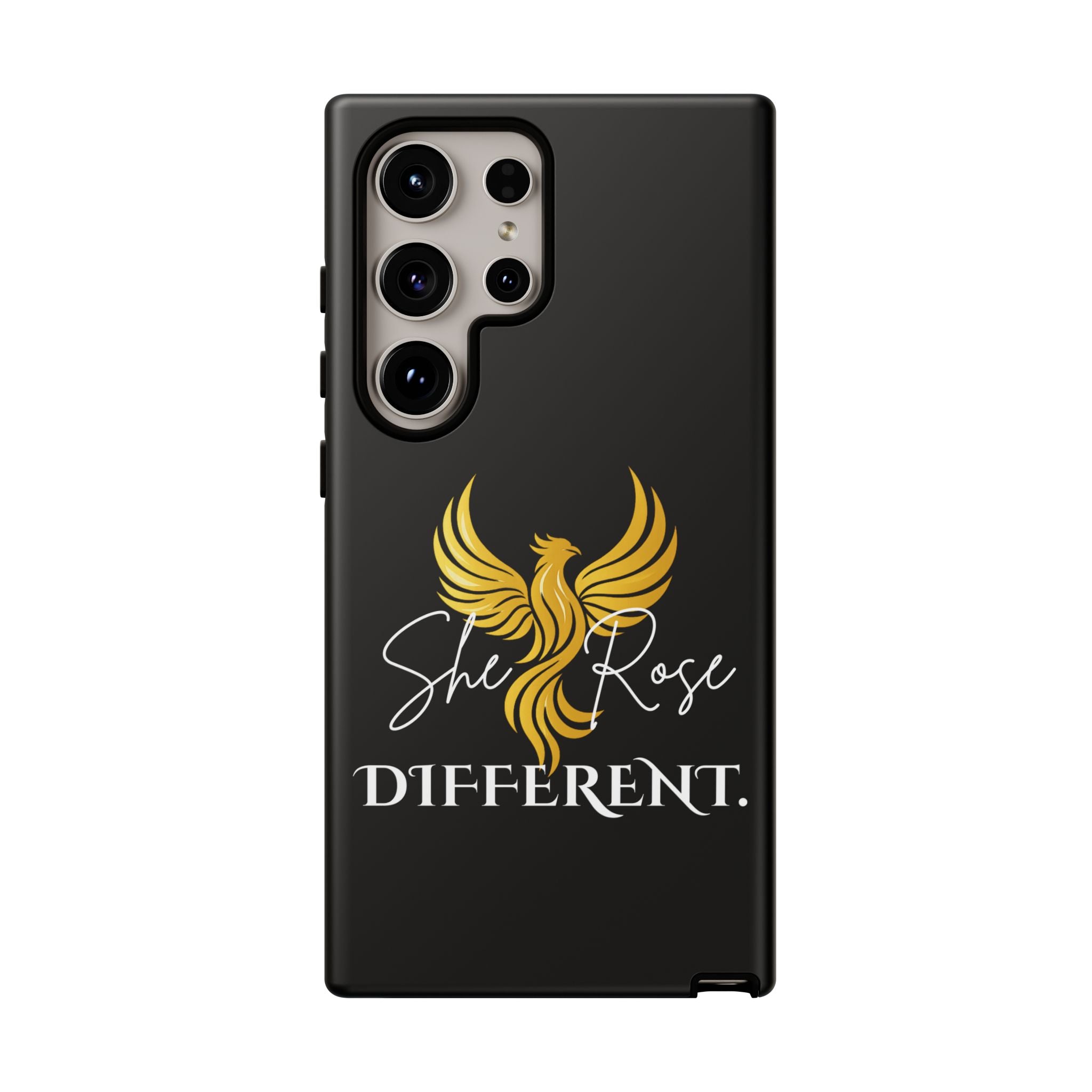 She Rose Different™ Phone Case — Black