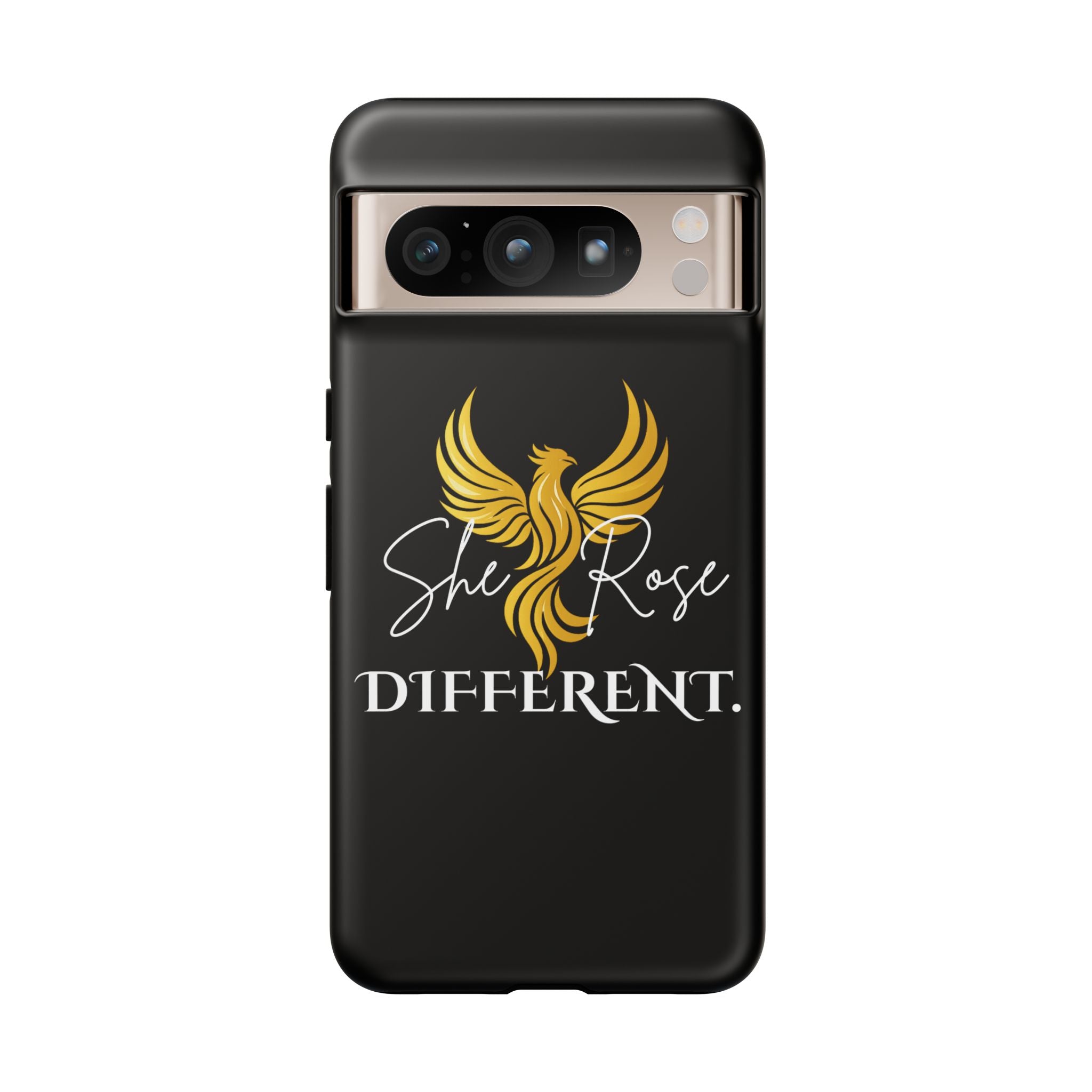 She Rose Different™ Phone Case — Black