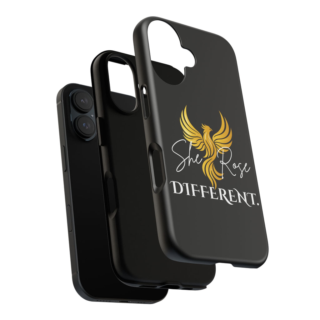 She Rose Different™ Phone Case — Black