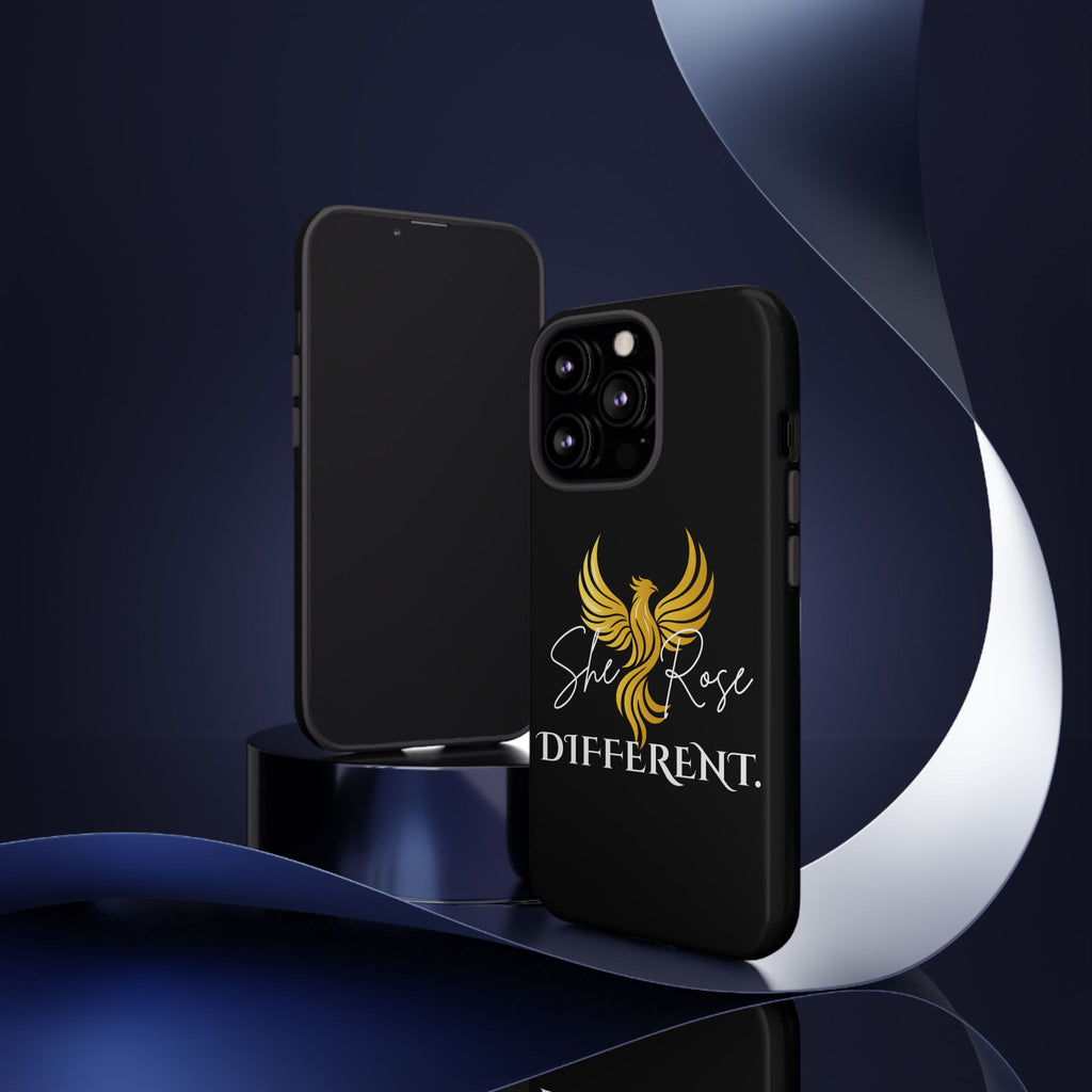 She Rose Different™ Phone Case — Black
