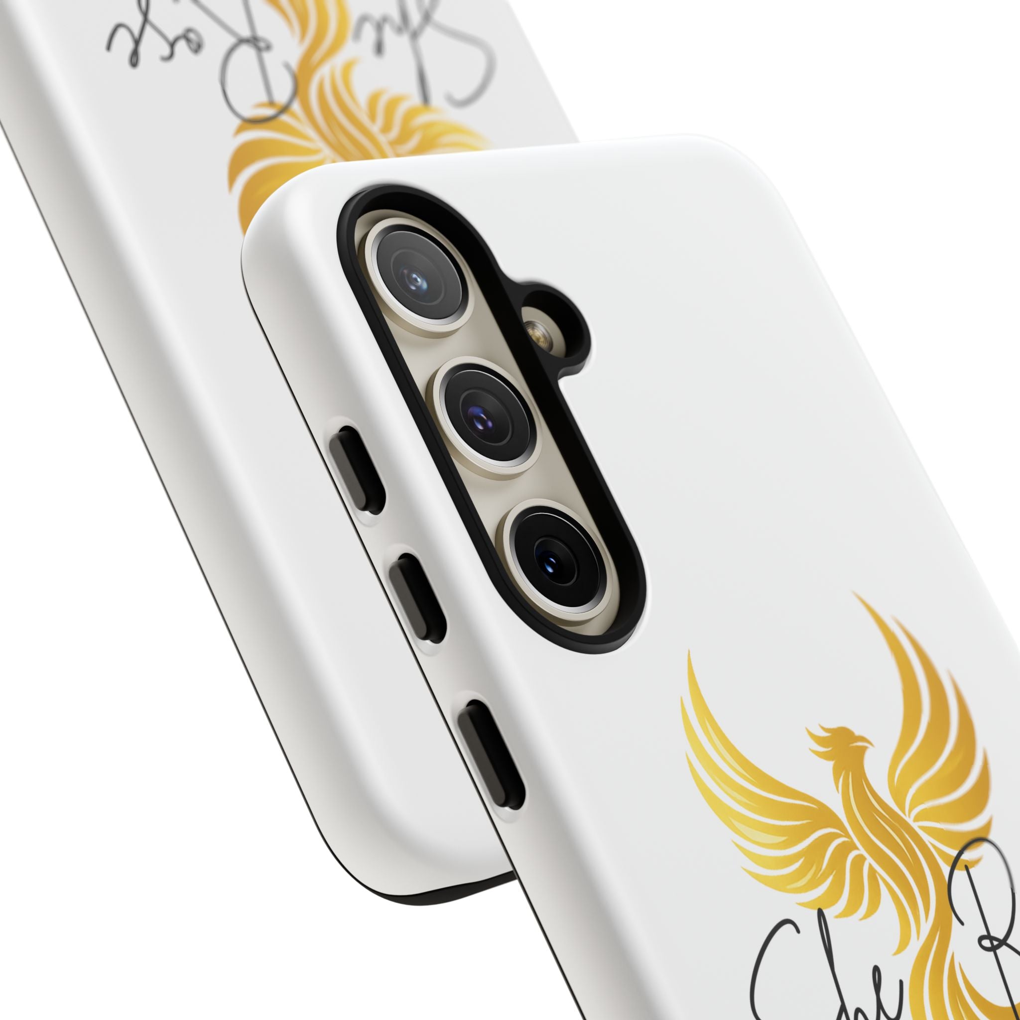 She Rose Different™ Phone Case —  Inspirational Gold Phoenix Design