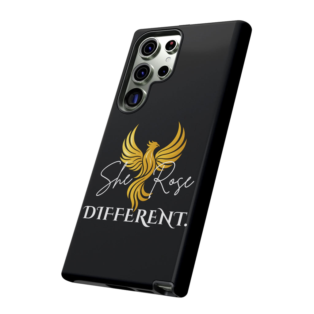She Rose Different™ Phone Case — Black