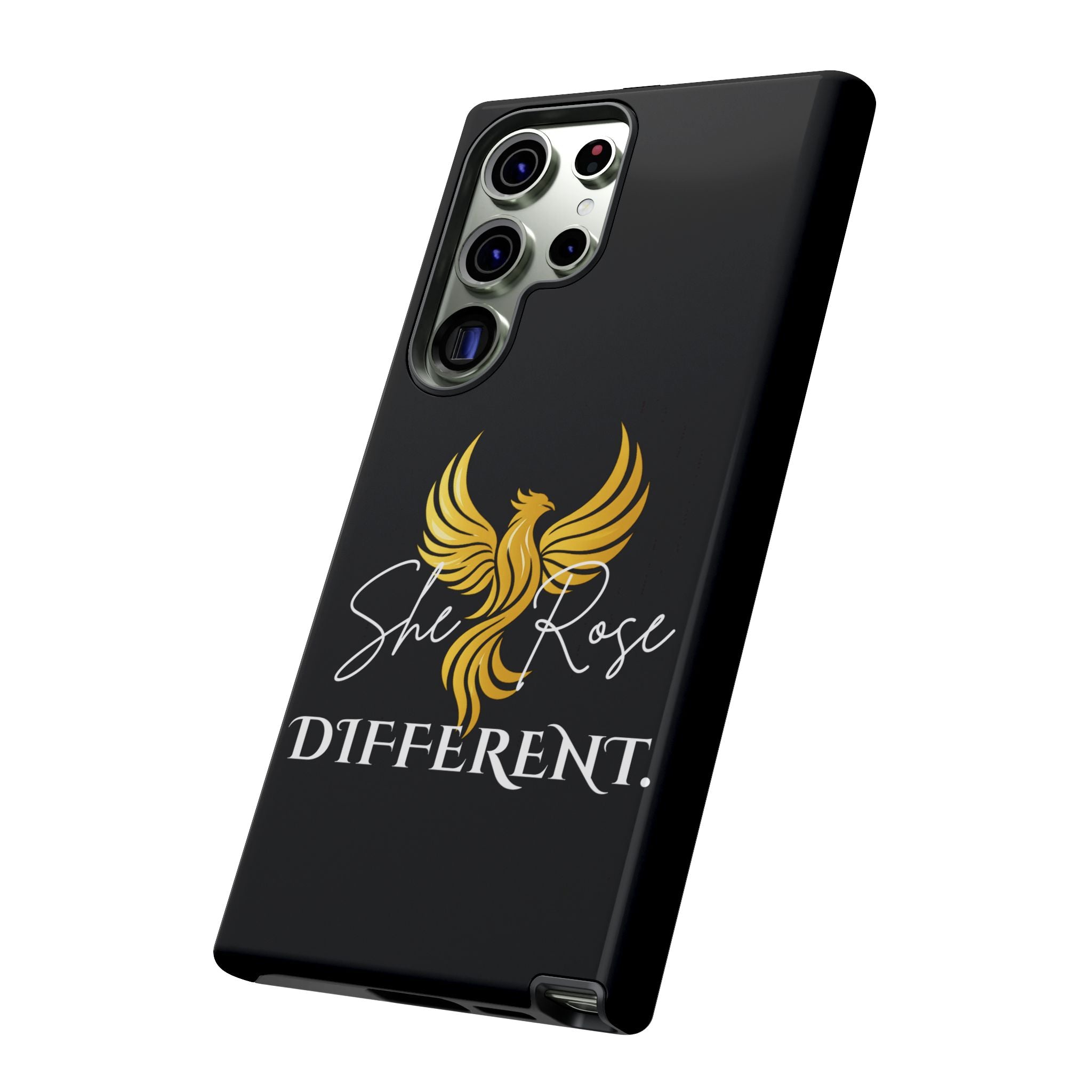 She Rose Different™ Phone Case — Black