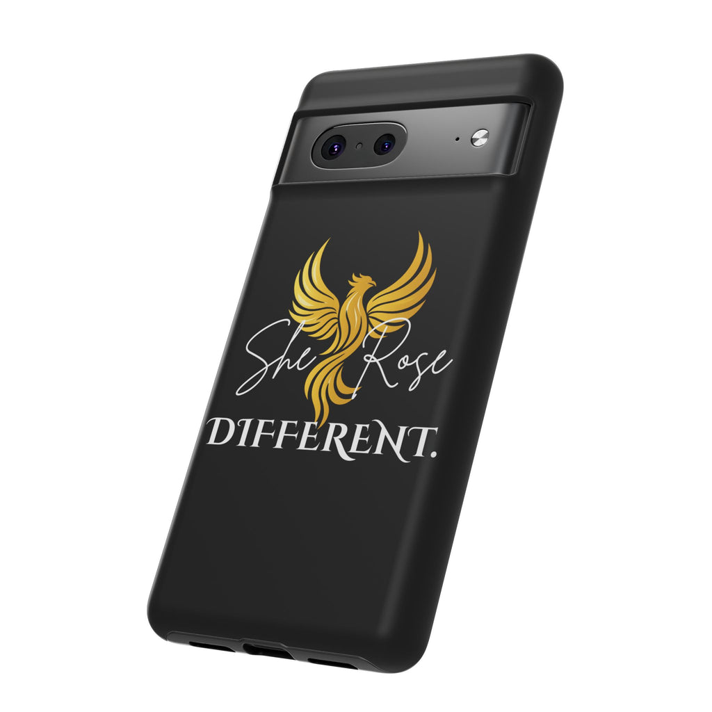She Rose Different™ Phone Case — Black