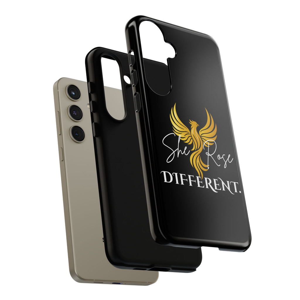 She Rose Different™ Phone Case — Black