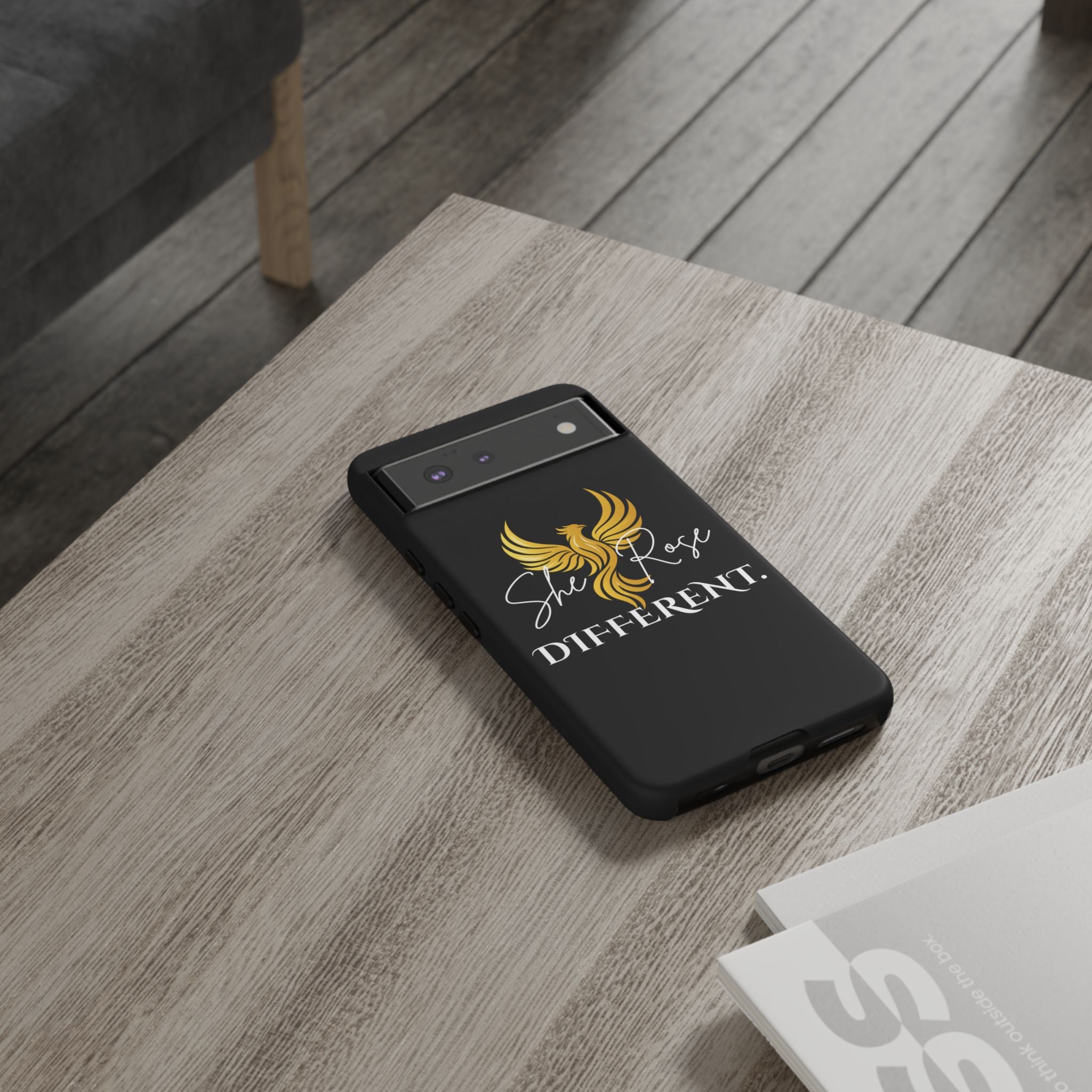She Rose Different™ Phone Case — Black